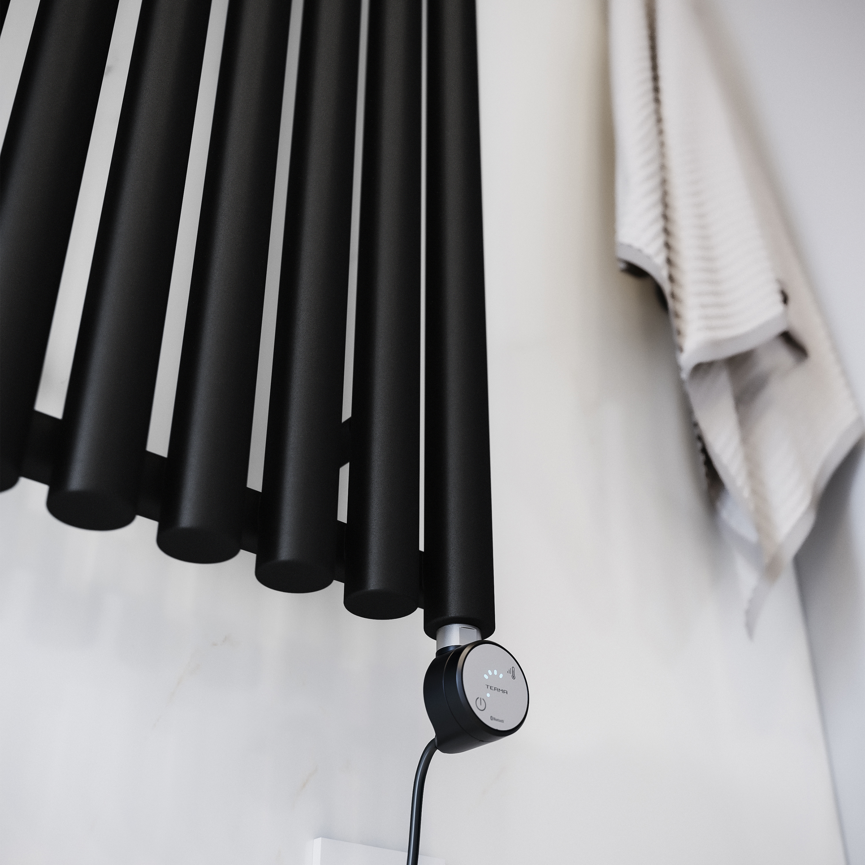 Terma Rolo Room E Single Panel Electric Radiator with MOA Blue Heating Element