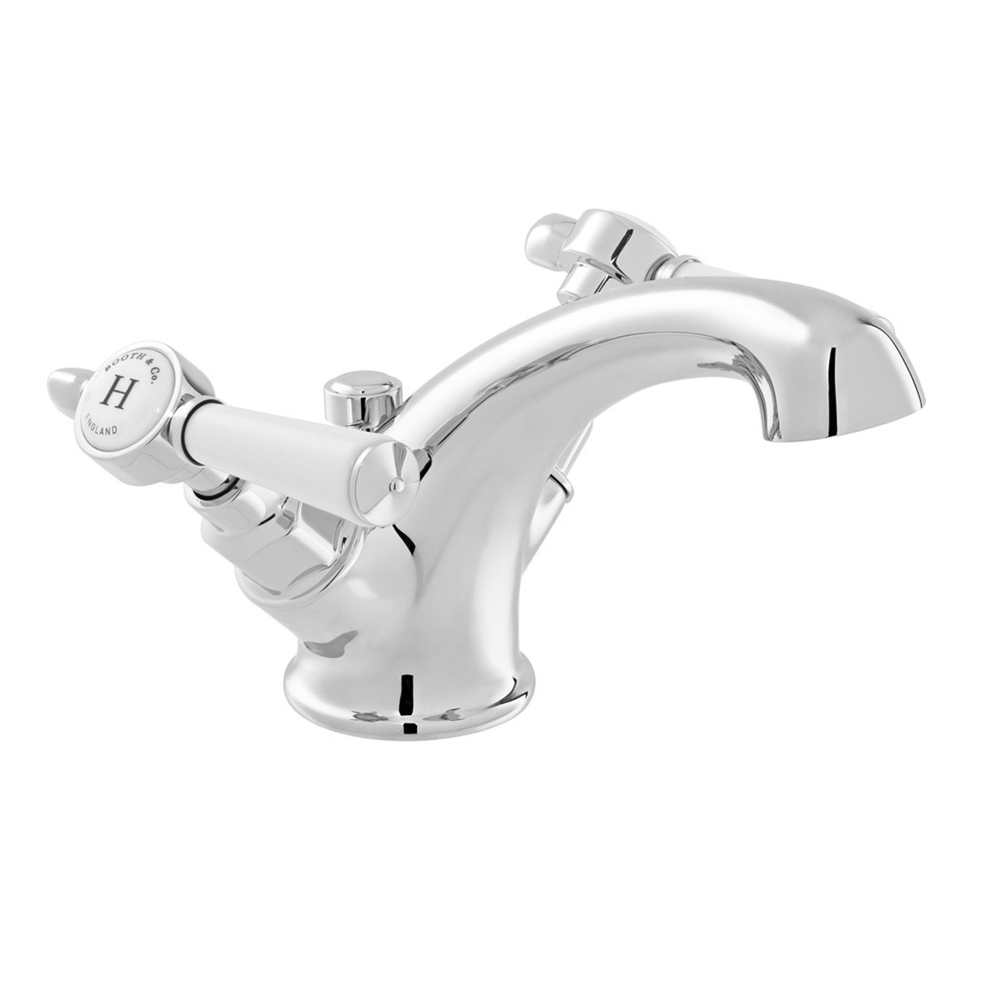 Booth & Co Axbridge Traditional Lever Mono Basin Mixer Tap with Optional Waste