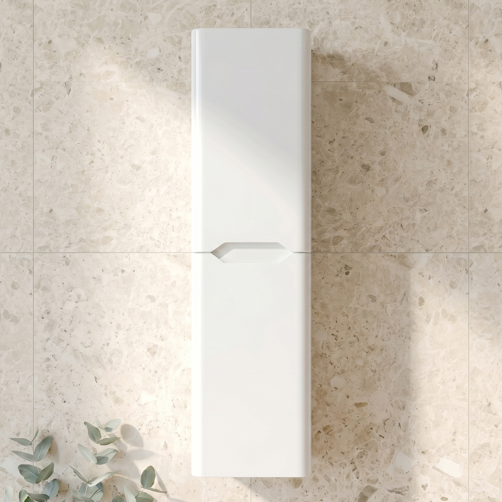 Ava 1400mm Wall Mounted Tall Storage Cabinet