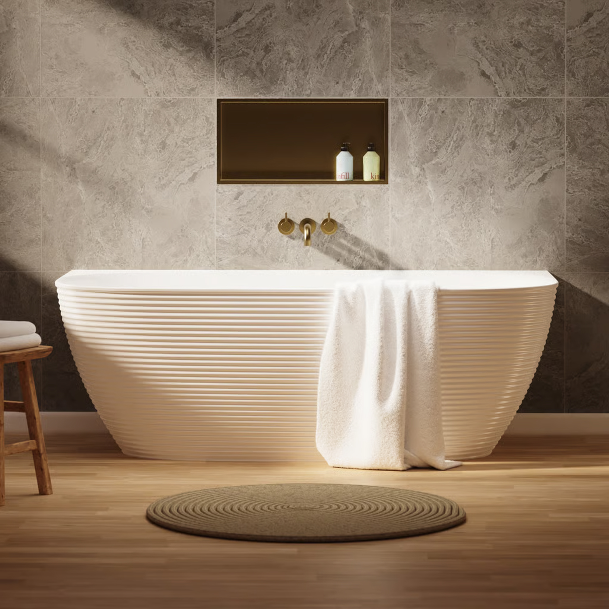 Crosswater Auriga Reinforced Back To Wall Bath