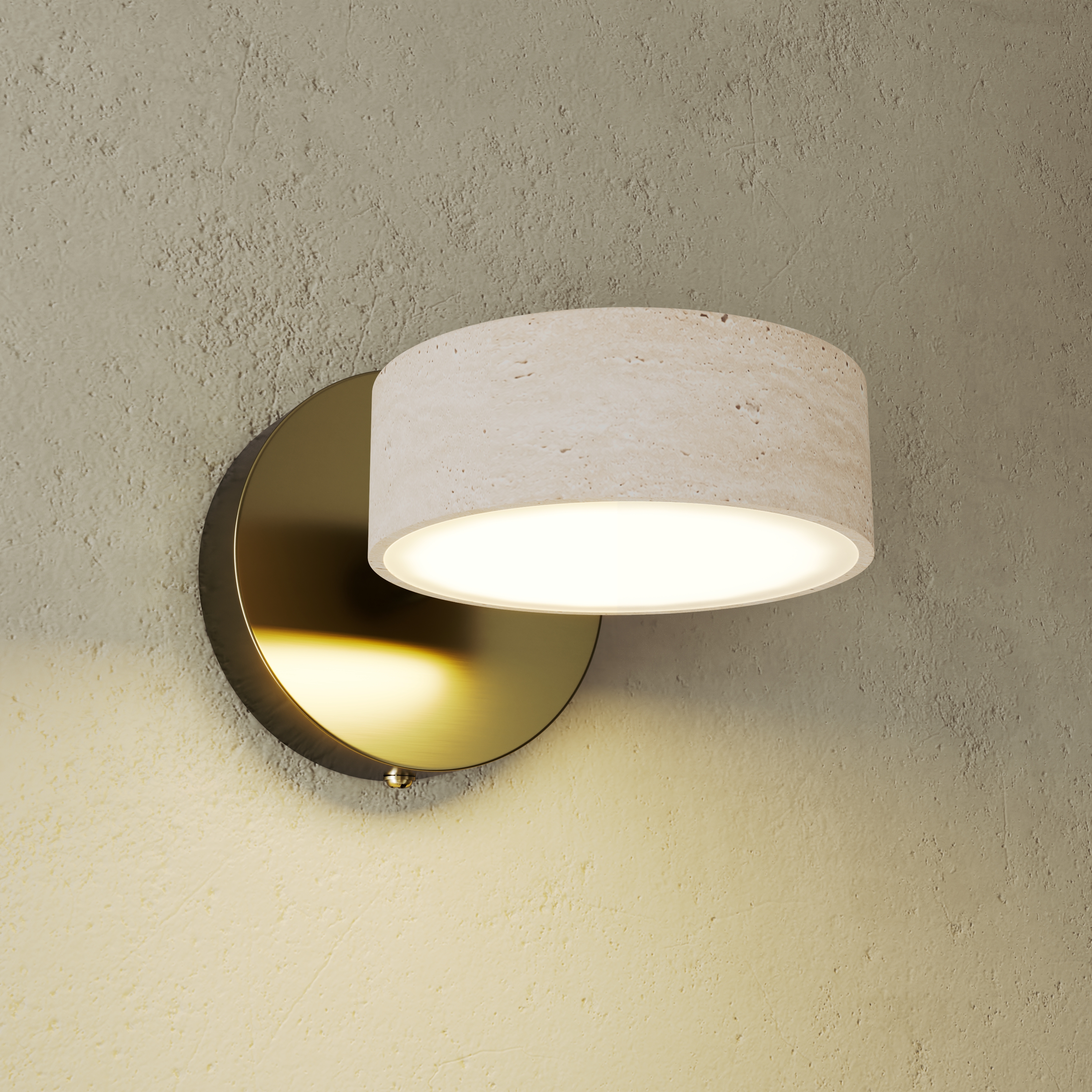 Drench Single Stone Spot Wall Light