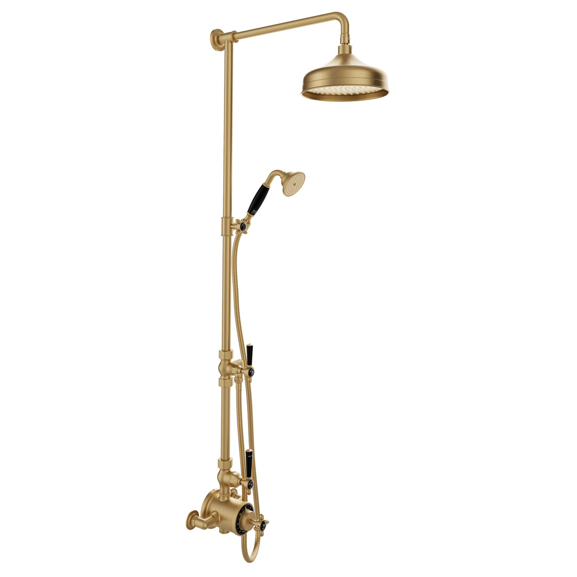 Booth & Co Axbridge Traditional 2 Outlet Exposed Thermostatic Shower Set