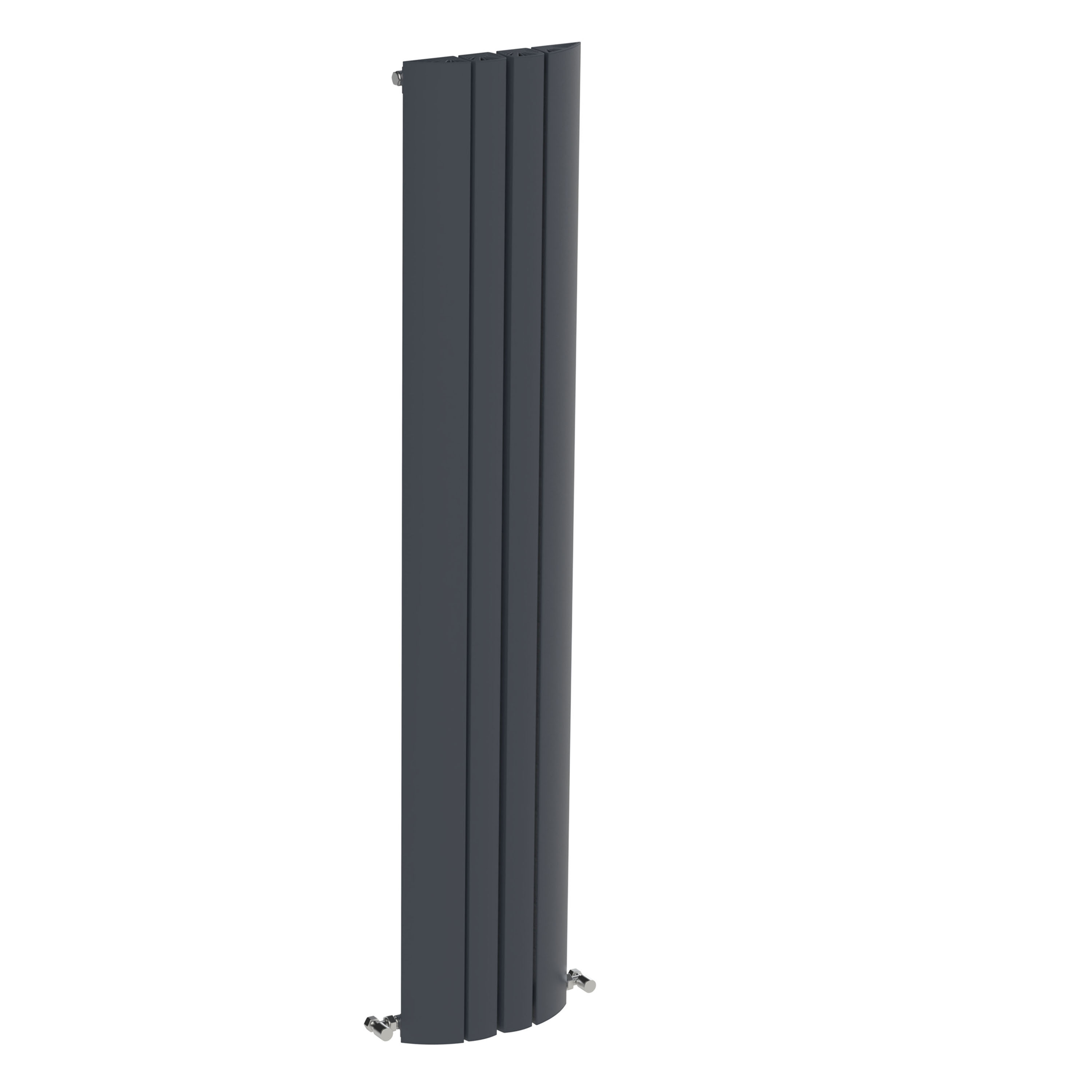 Carisa Gaia Oval Single Panel Vertical Aluminium Radiator