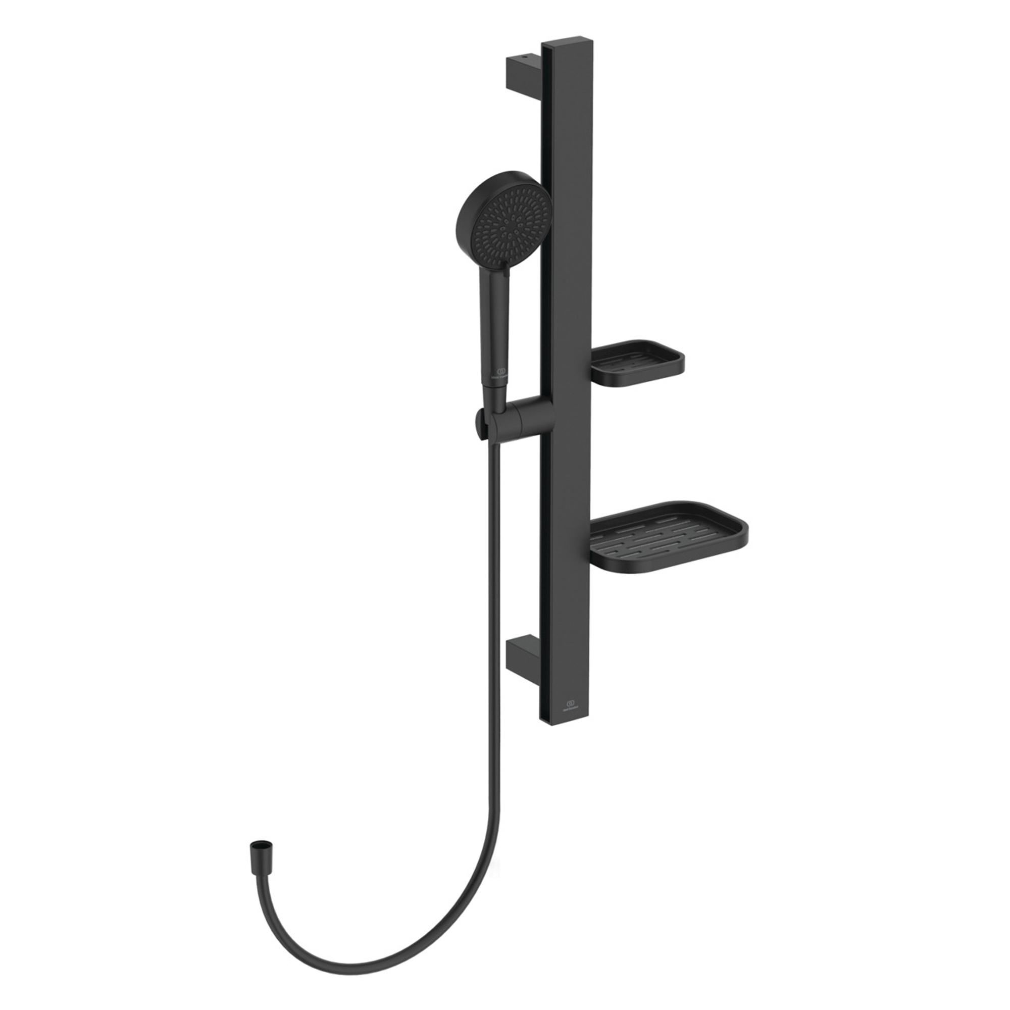 Ideal Standard Idealrain Alu+ Shower Rail Kit with Multi-Function Shower Handset & 2 Shelves