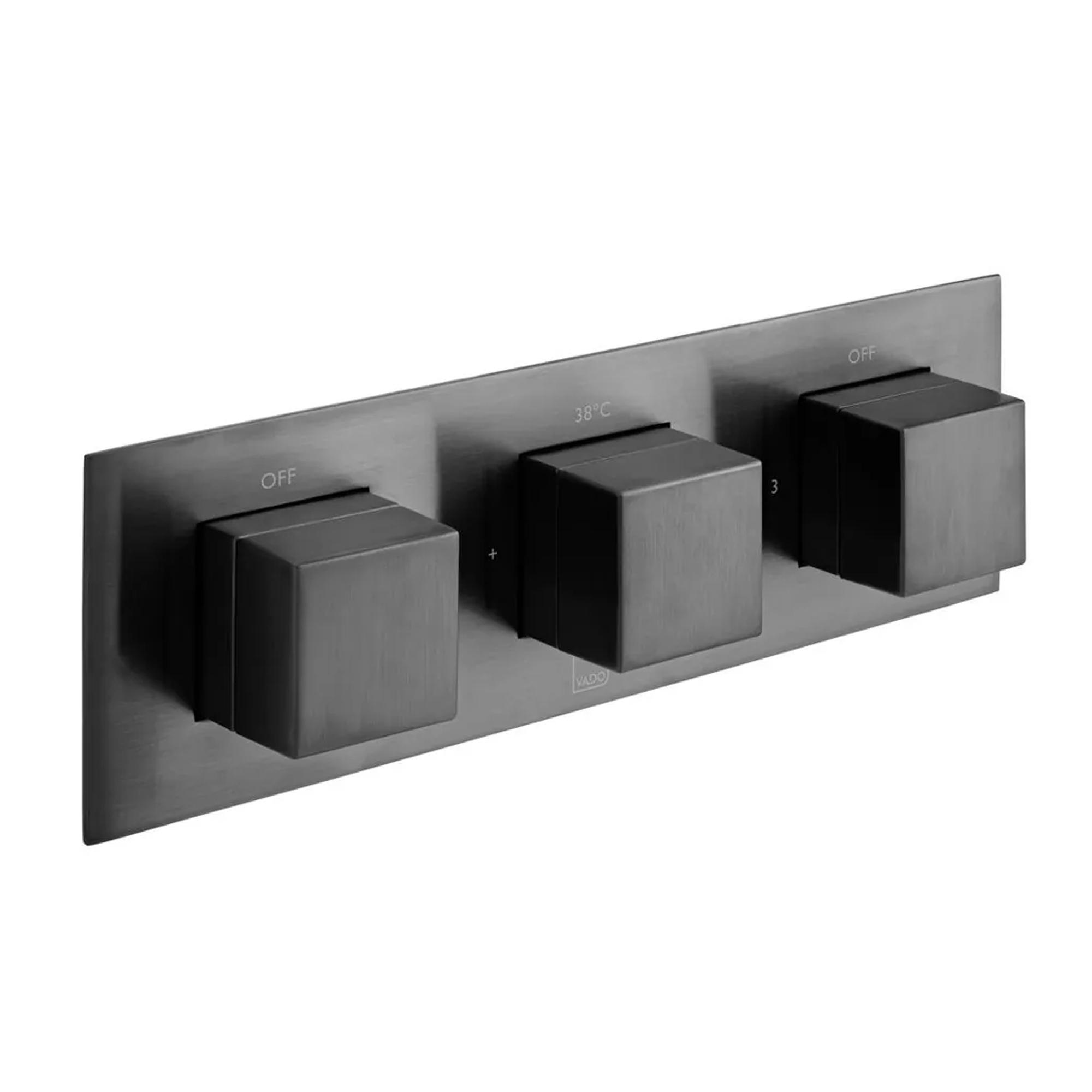 Vado Individual Tablet Notion Horizontal 3 Outlet 3 Handle Thermostatic Concealed Shower Valve