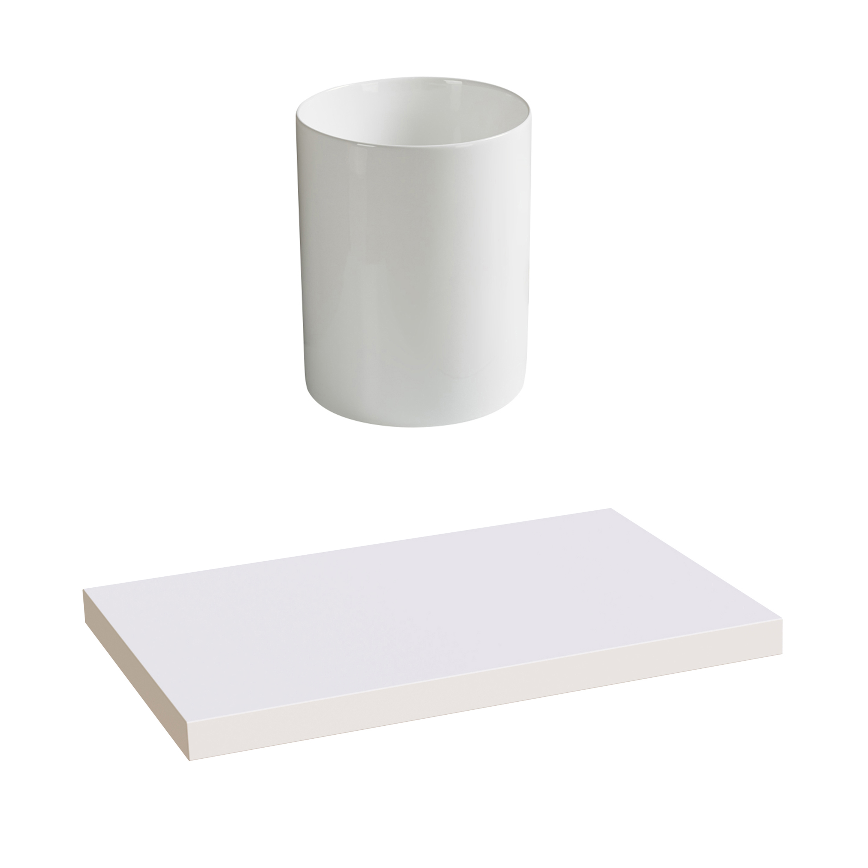 Sophia Basin Shelf with Countertop Basin - 3 sizes