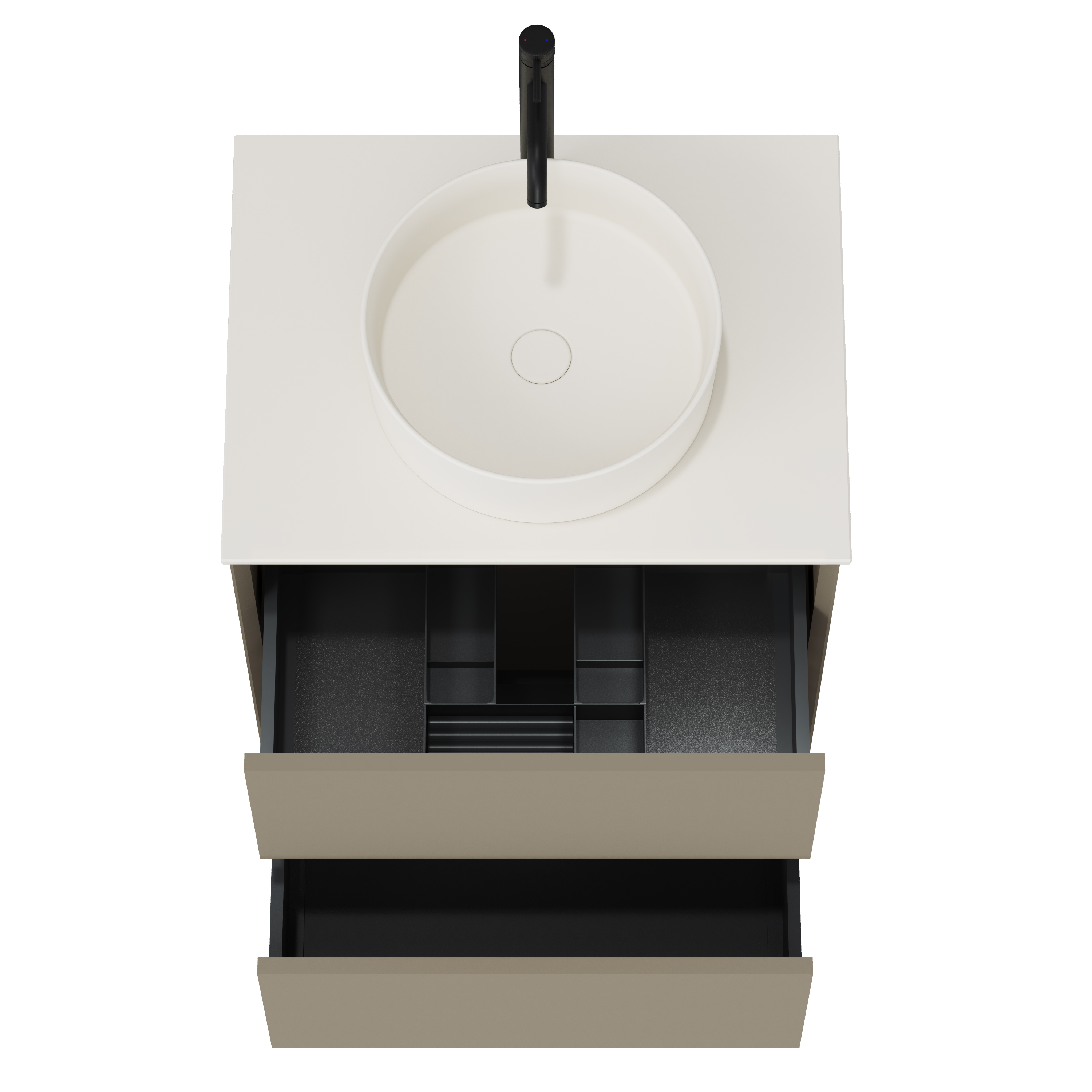 Oslo 600mm Wall Mounted Vanity Unit & Sintered Stone Countertop