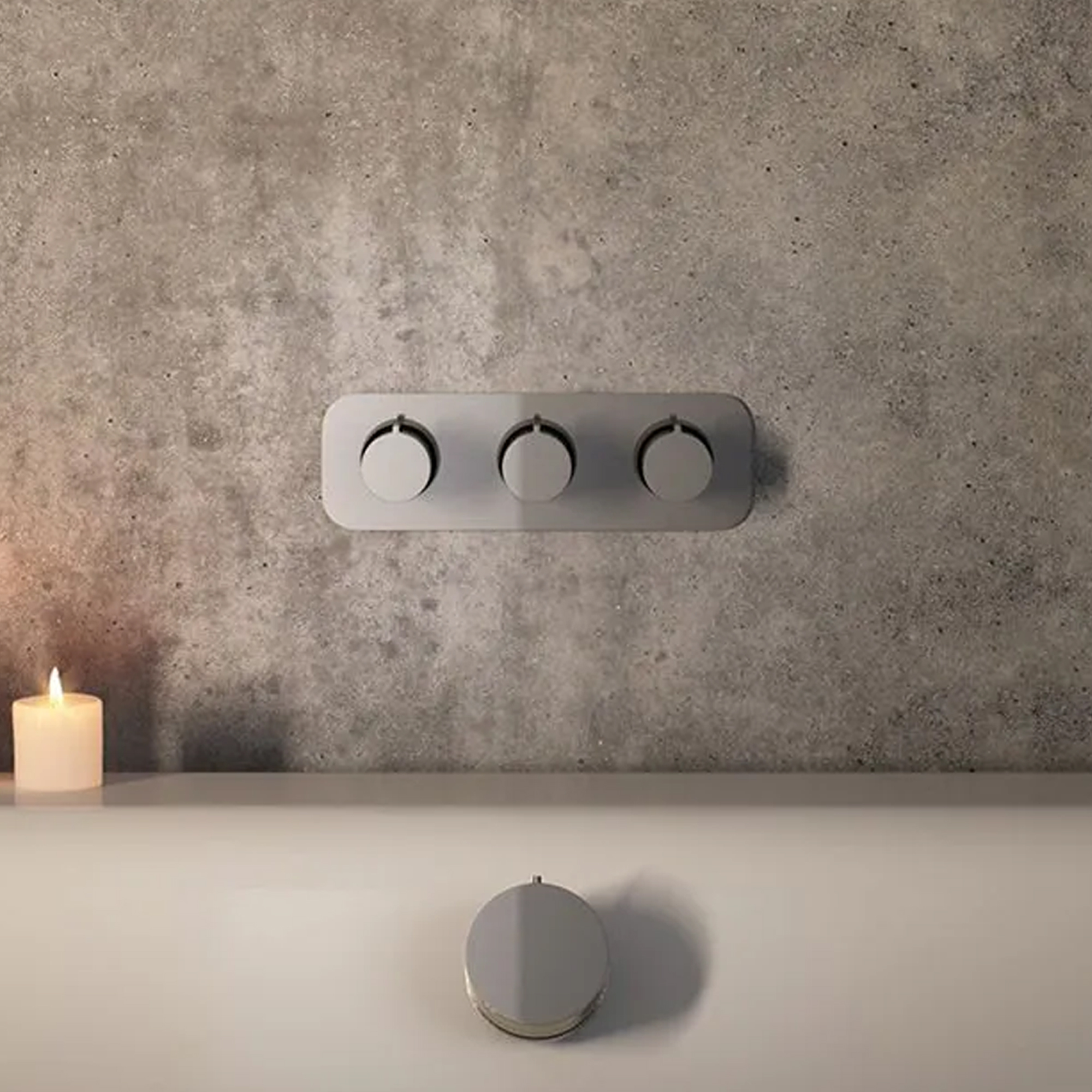 Vado Tablet Altitude Concealed Thermostatic Shower Valve - 3 Outlets