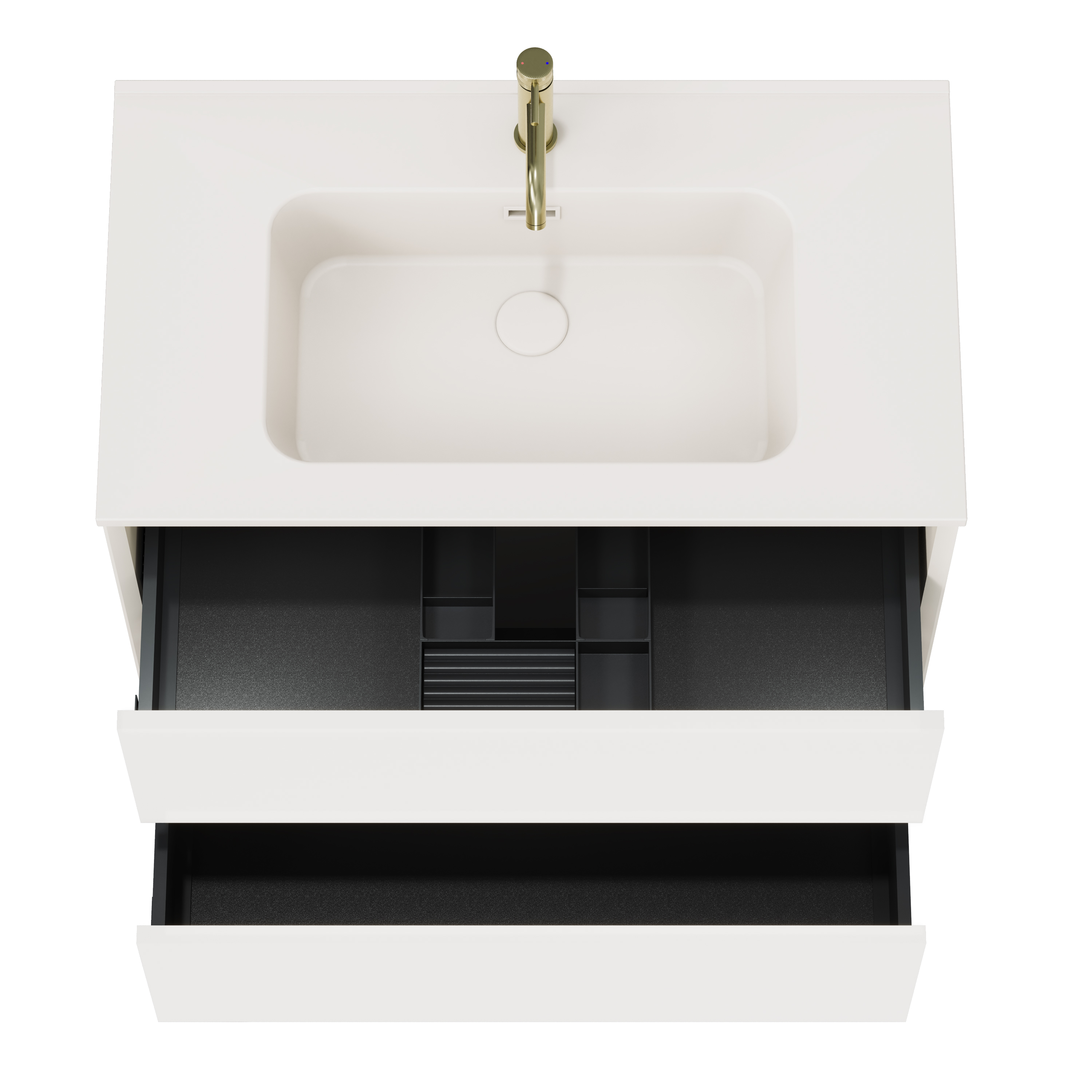 Oslo 800mm Wall Mounted Vanity Unit & Matt White Basin