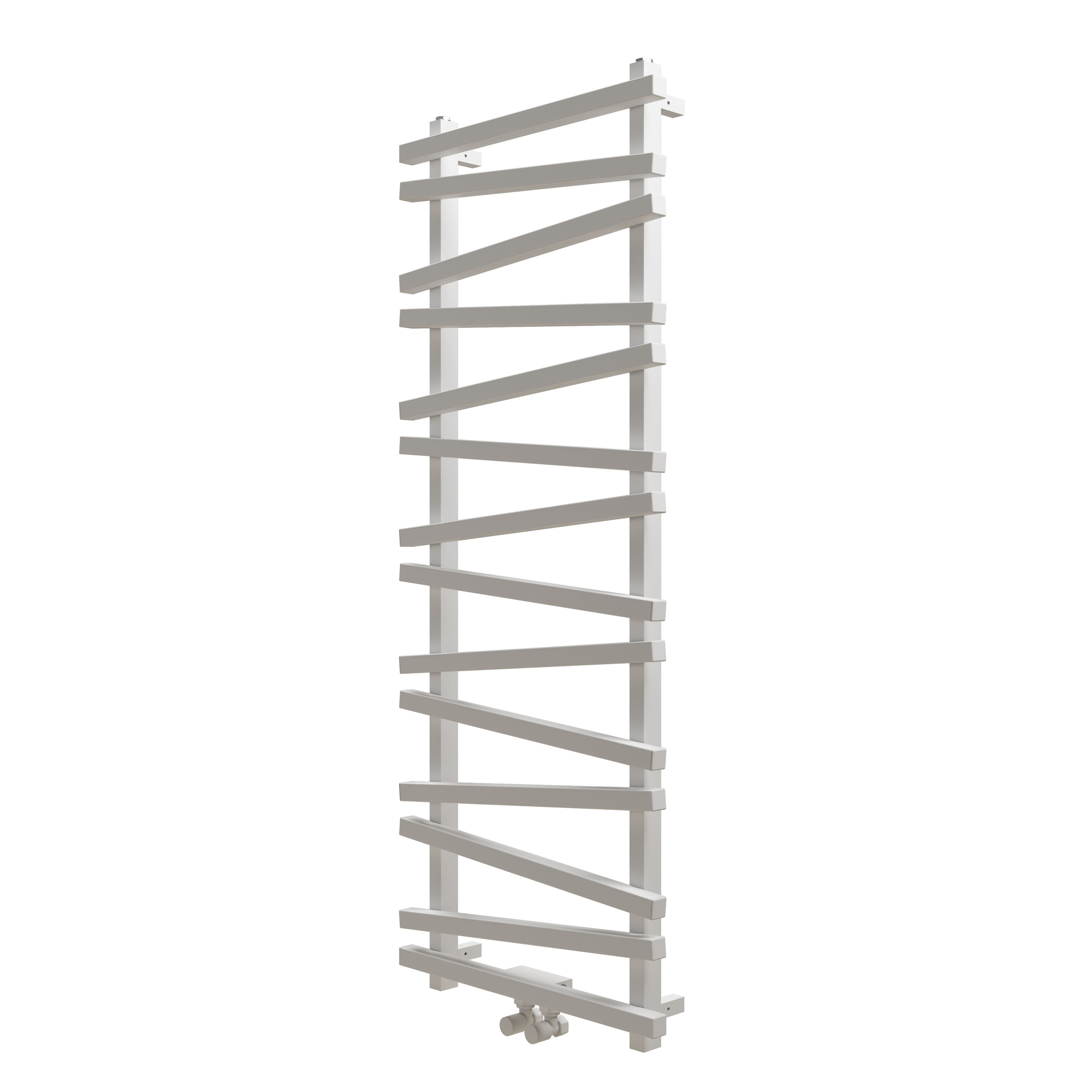 Carisa Vivek Angled Designer Aluminium Heated Towel Rail