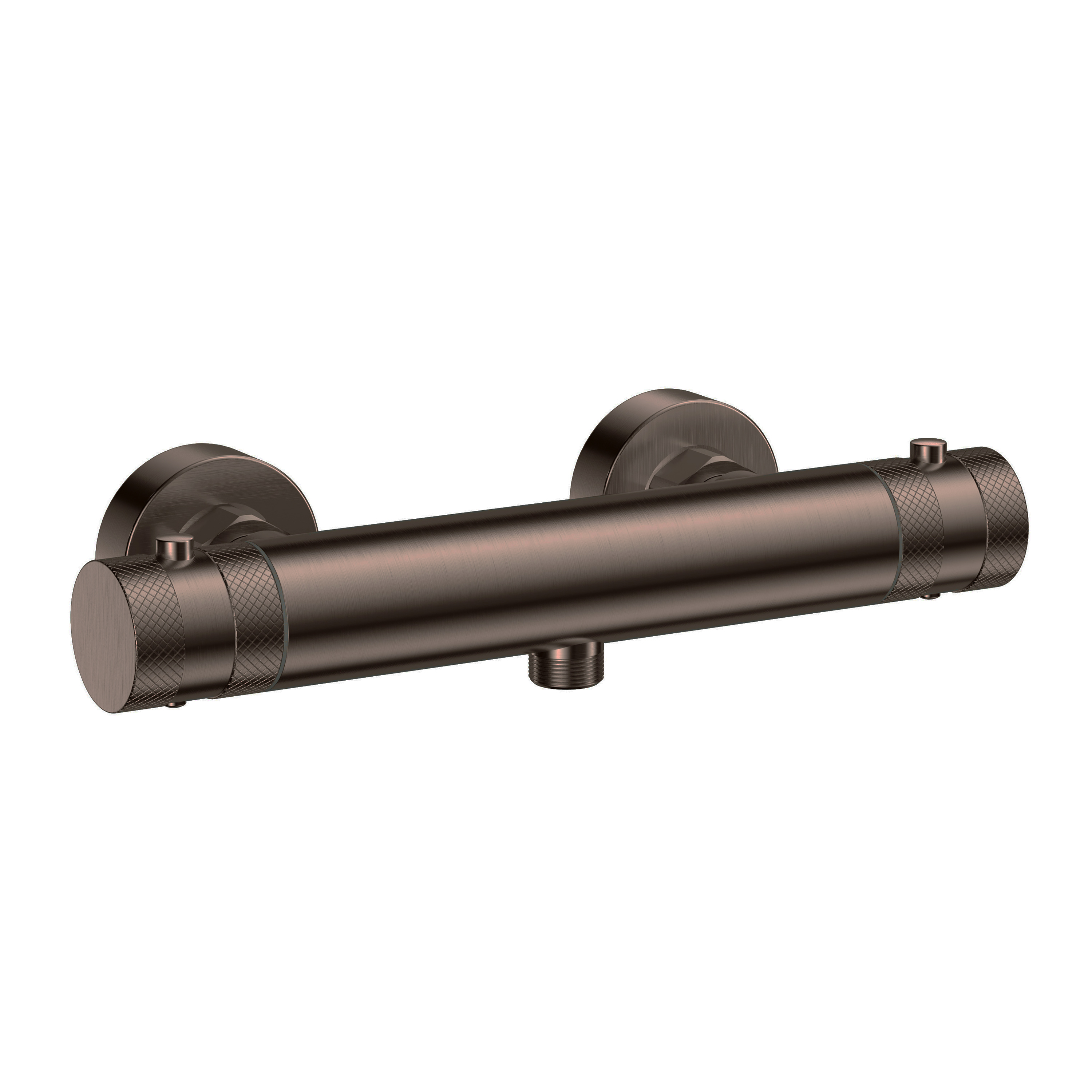 Core 1 Outlet Exposed Thermostatic Bar Valve & Fluted Slide Rail Shower Kit