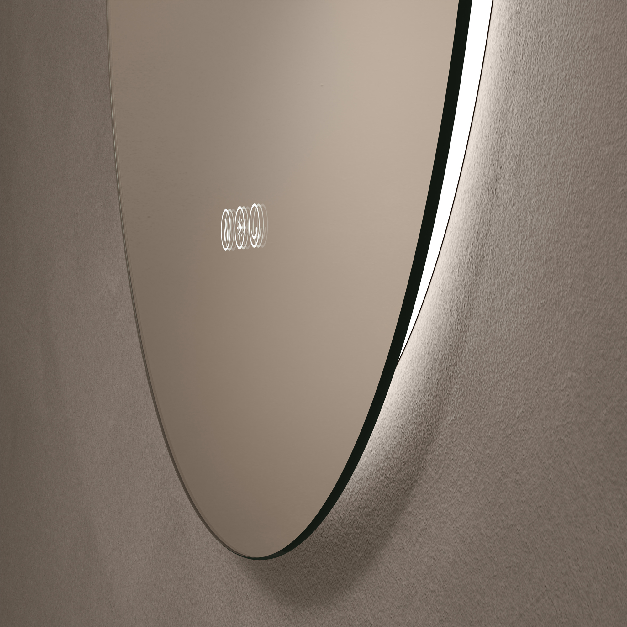 Origins Living Claris Round LED Illuminated Mirror with Demister Pad & Colour Change Lights