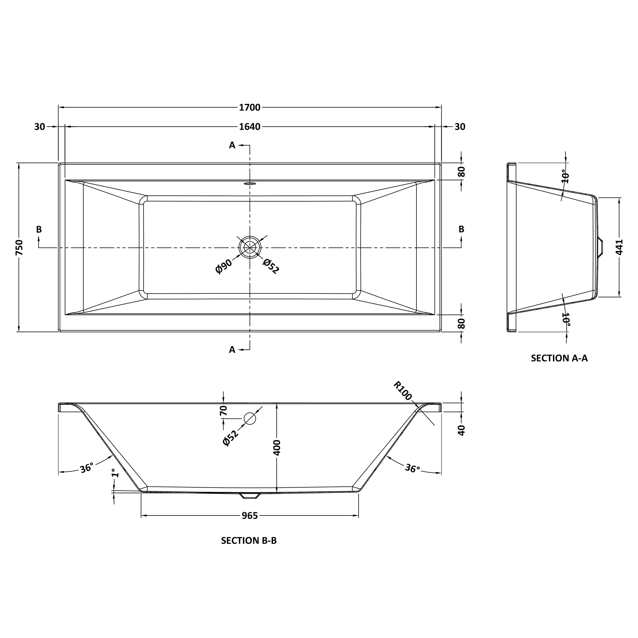 Harbour Icon Bathroom Suite with Rimless Toilet & Double Ended Bath
