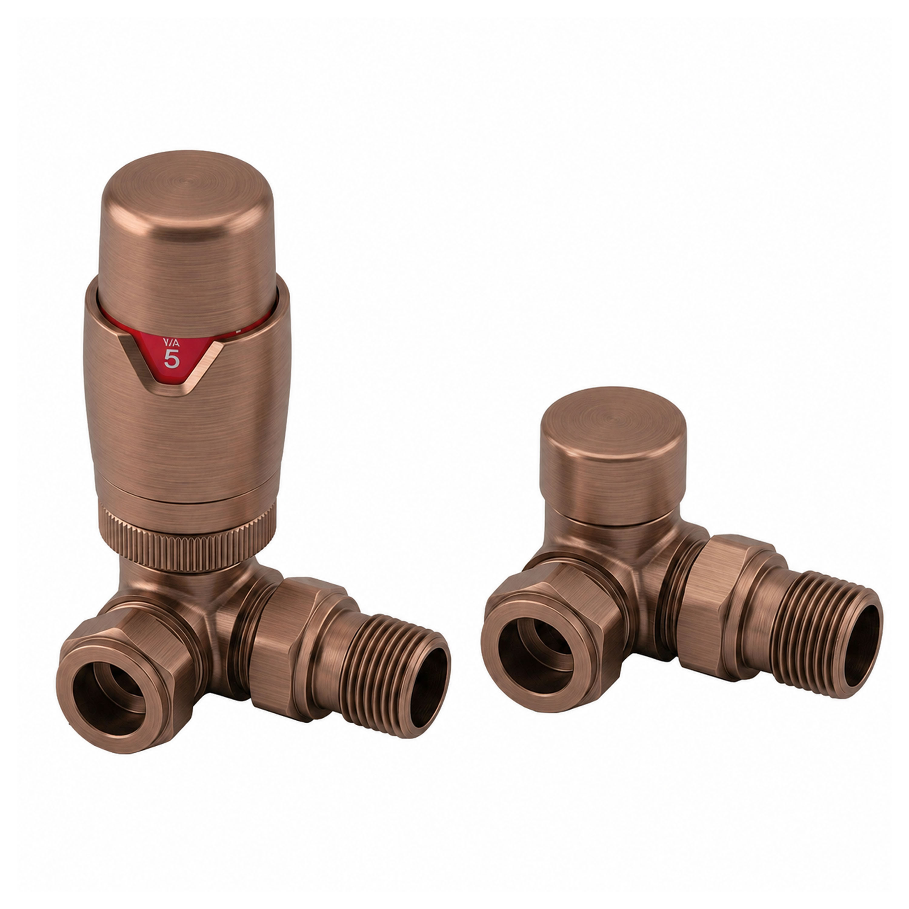 Toasty Brushed Bronze Modern Thermostatic Radiator Valve