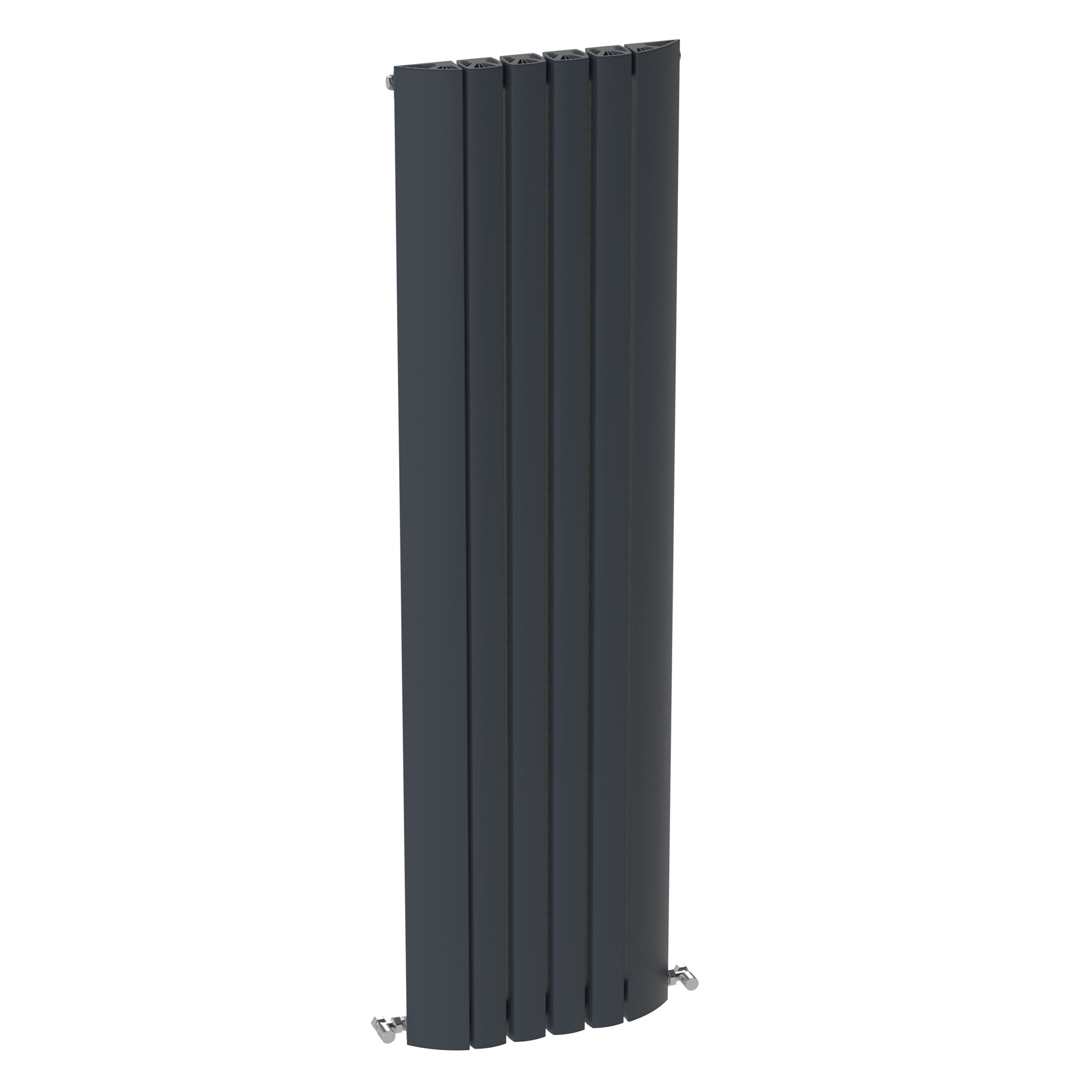 Carisa Gaia Oval Single Panel Vertical Aluminium Radiator