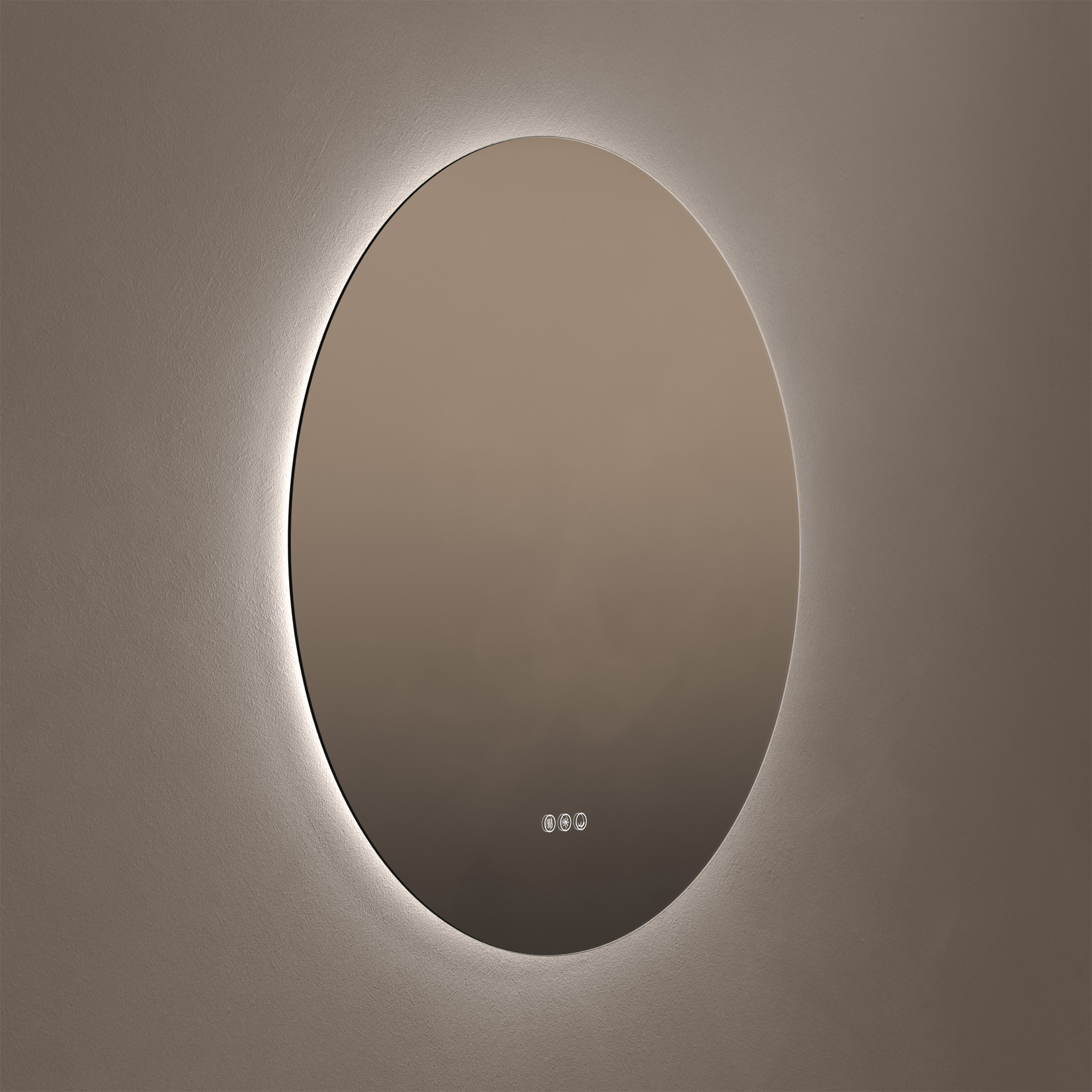 Origins Living Claris Round LED Illuminated Mirror with Demister Pad & Colour Change Lights