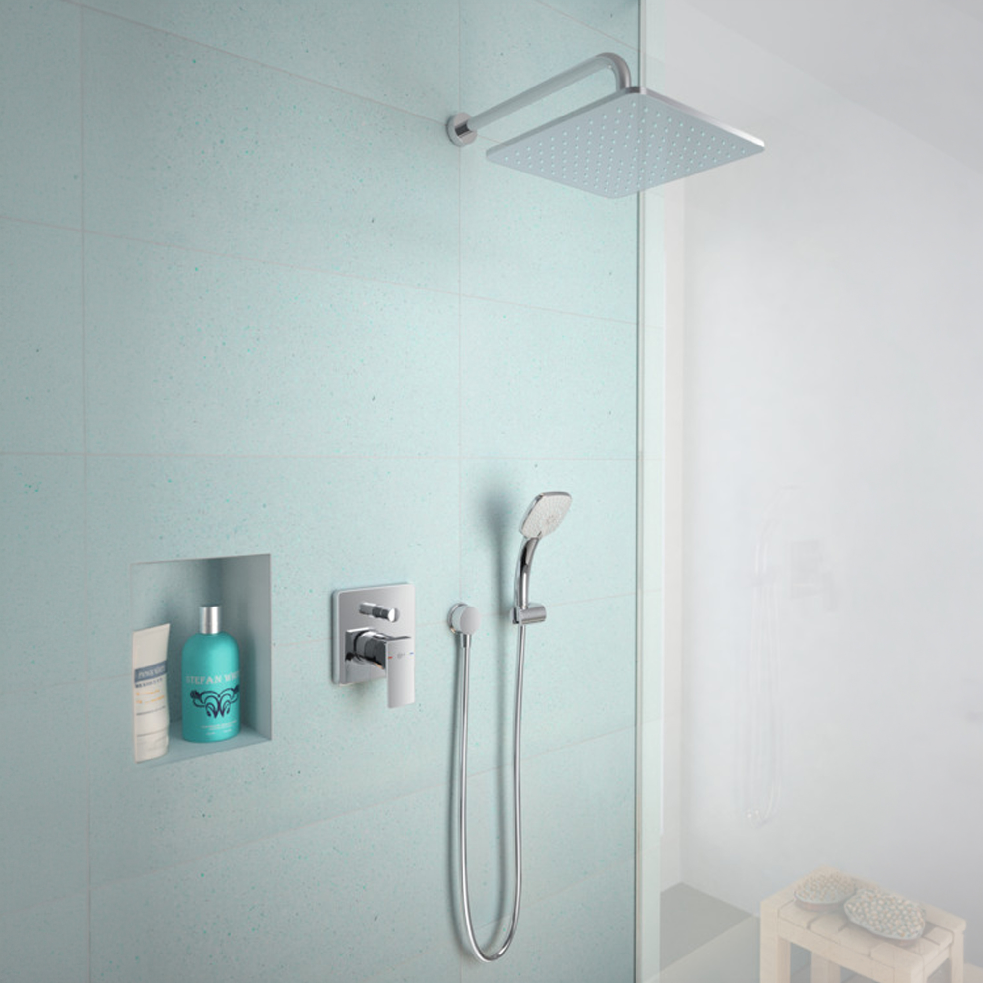 Ideal Standard Idealrain Round Fixed 400mm Wall Shower Arm