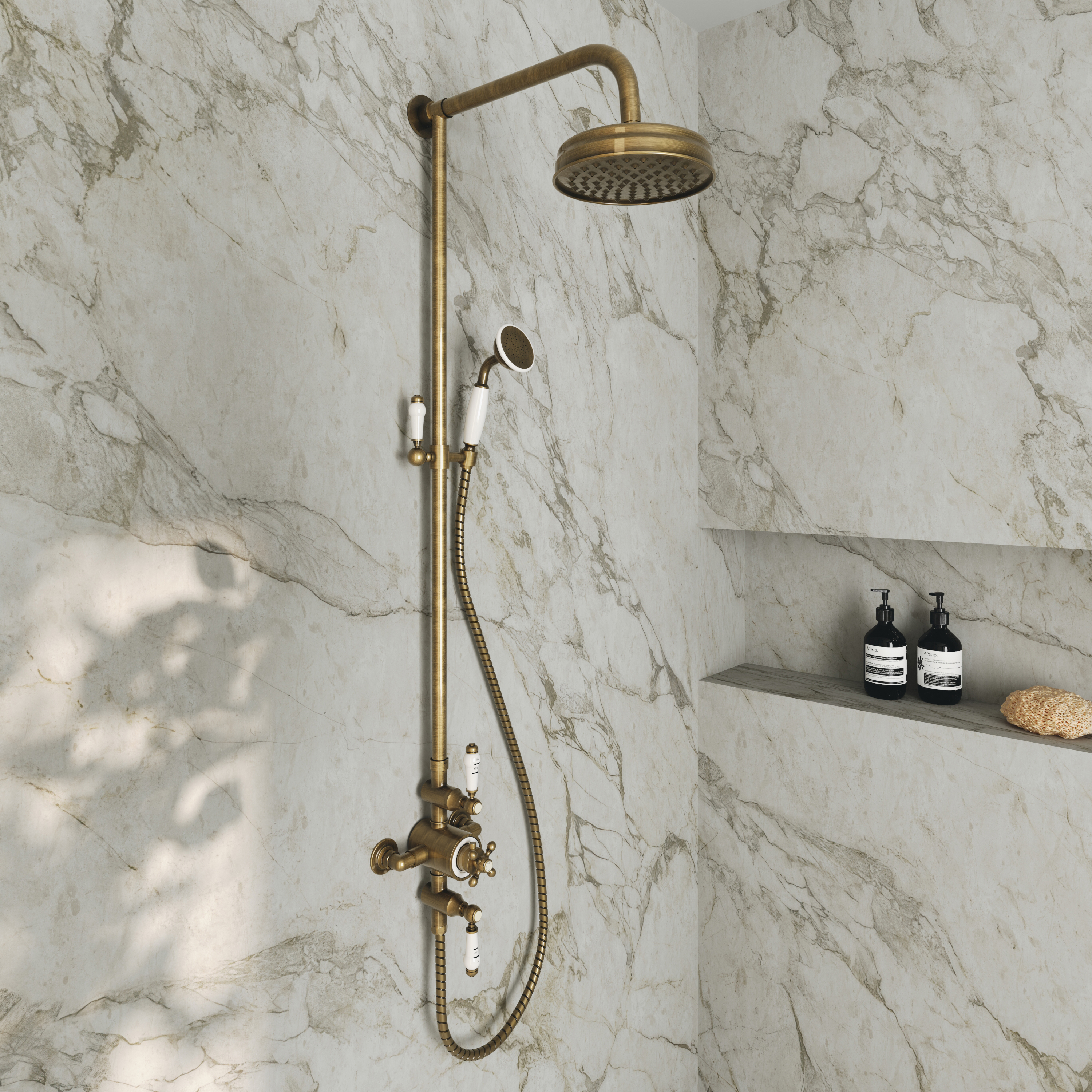 Butler & Rose Eliza Traditional 2 Outlet Exposed Shower Kit