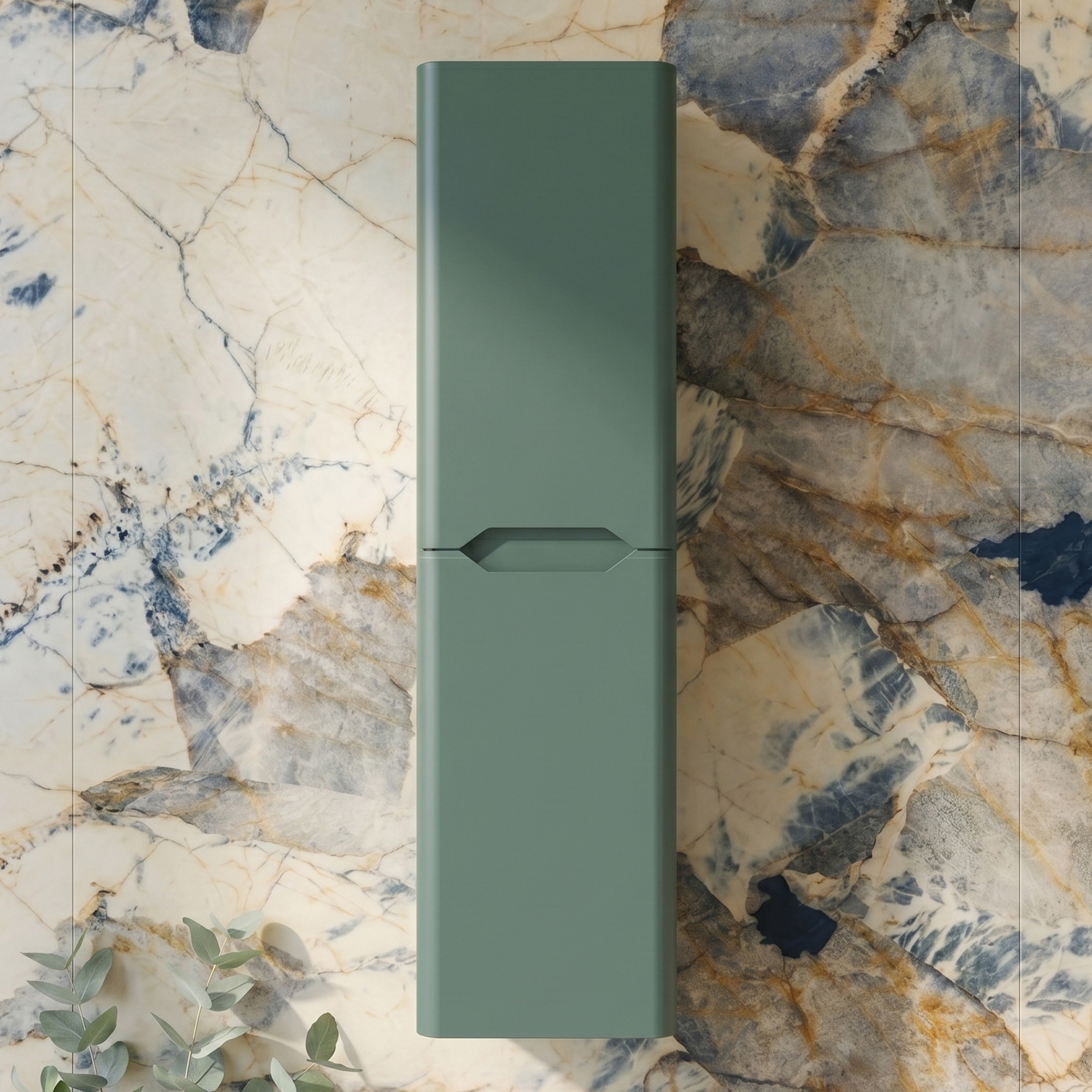 Ava 1400mm Wall Mounted Tall Storage Cabinet