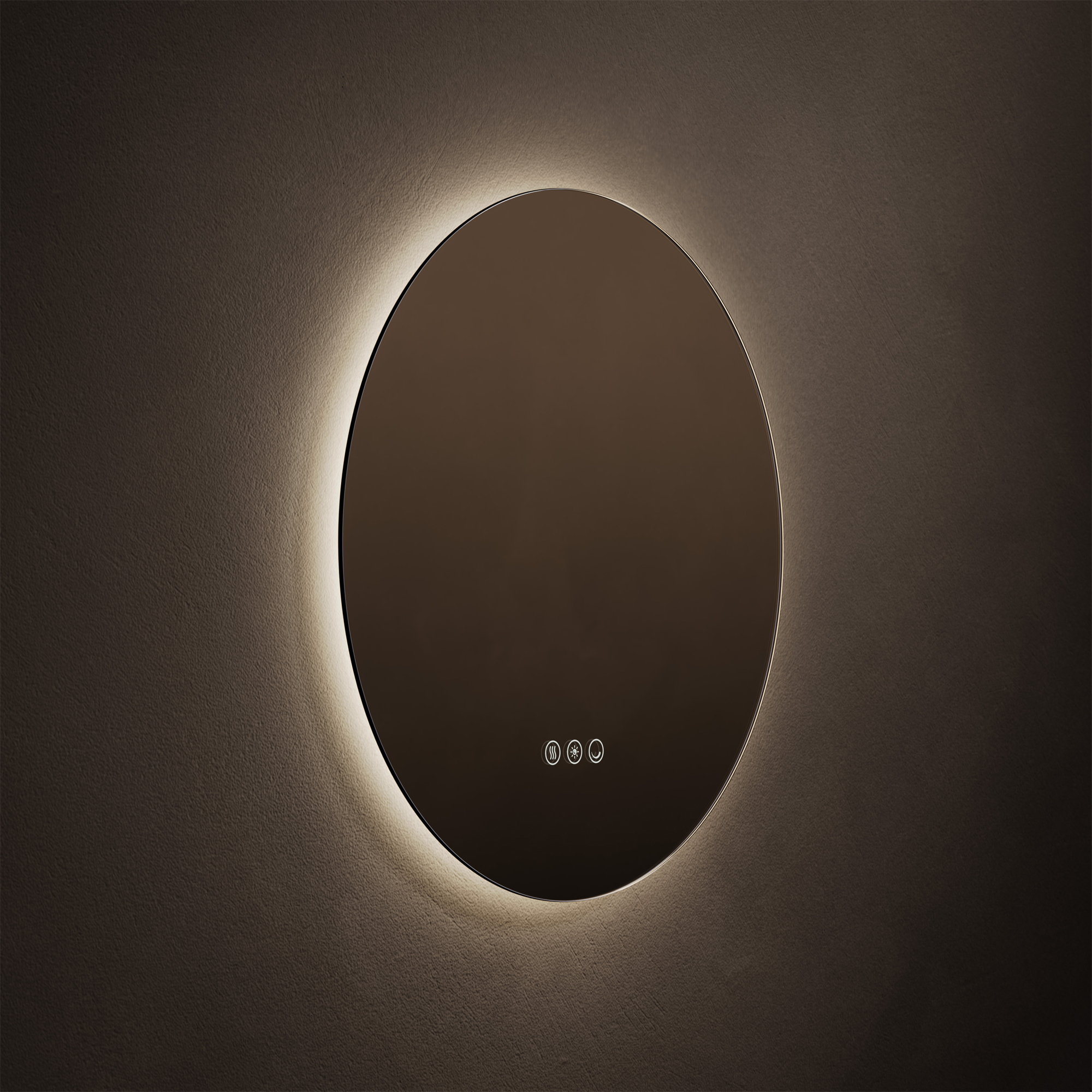 Origins Living Claris Round LED Illuminated Mirror with Demister Pad & Colour Change Lights