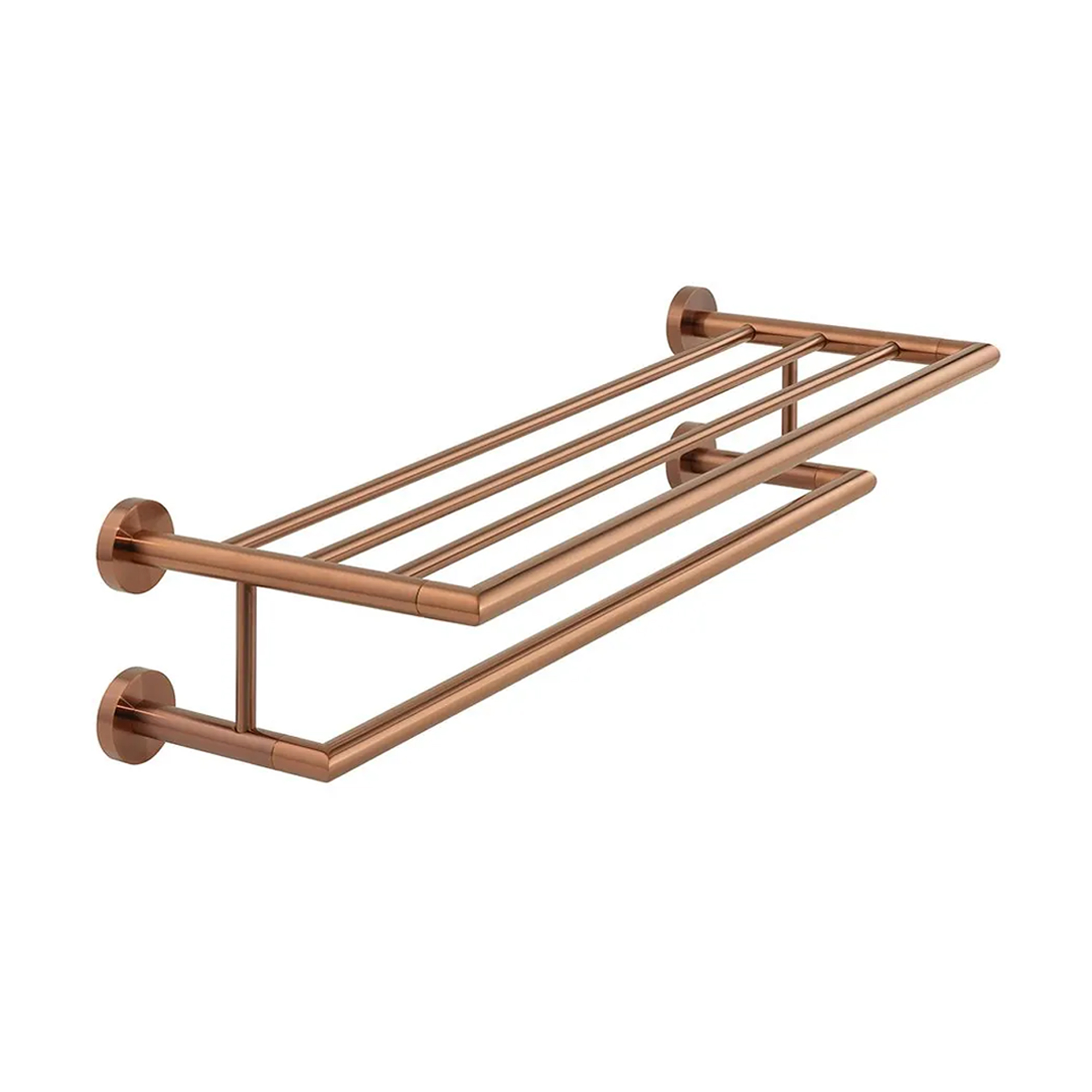 Vado Individual Spa 600mm Towel Shelf with Rail