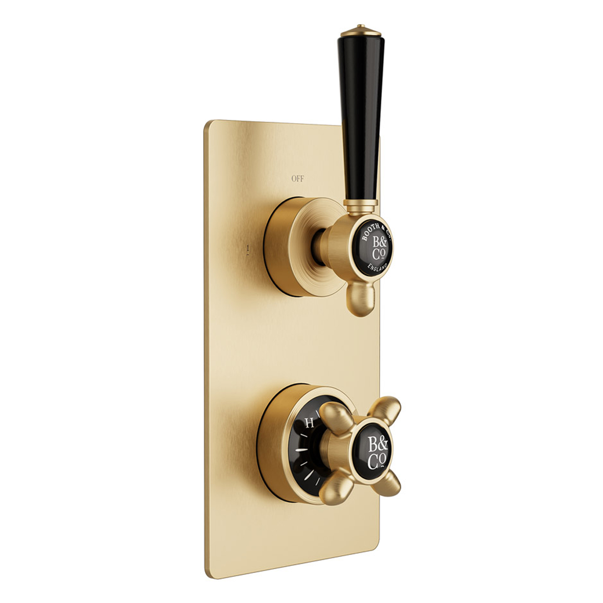 Booth & Co Axbridge Traditional 2 Outlet 2 Handle Concealed Thermostatic Shower Valve