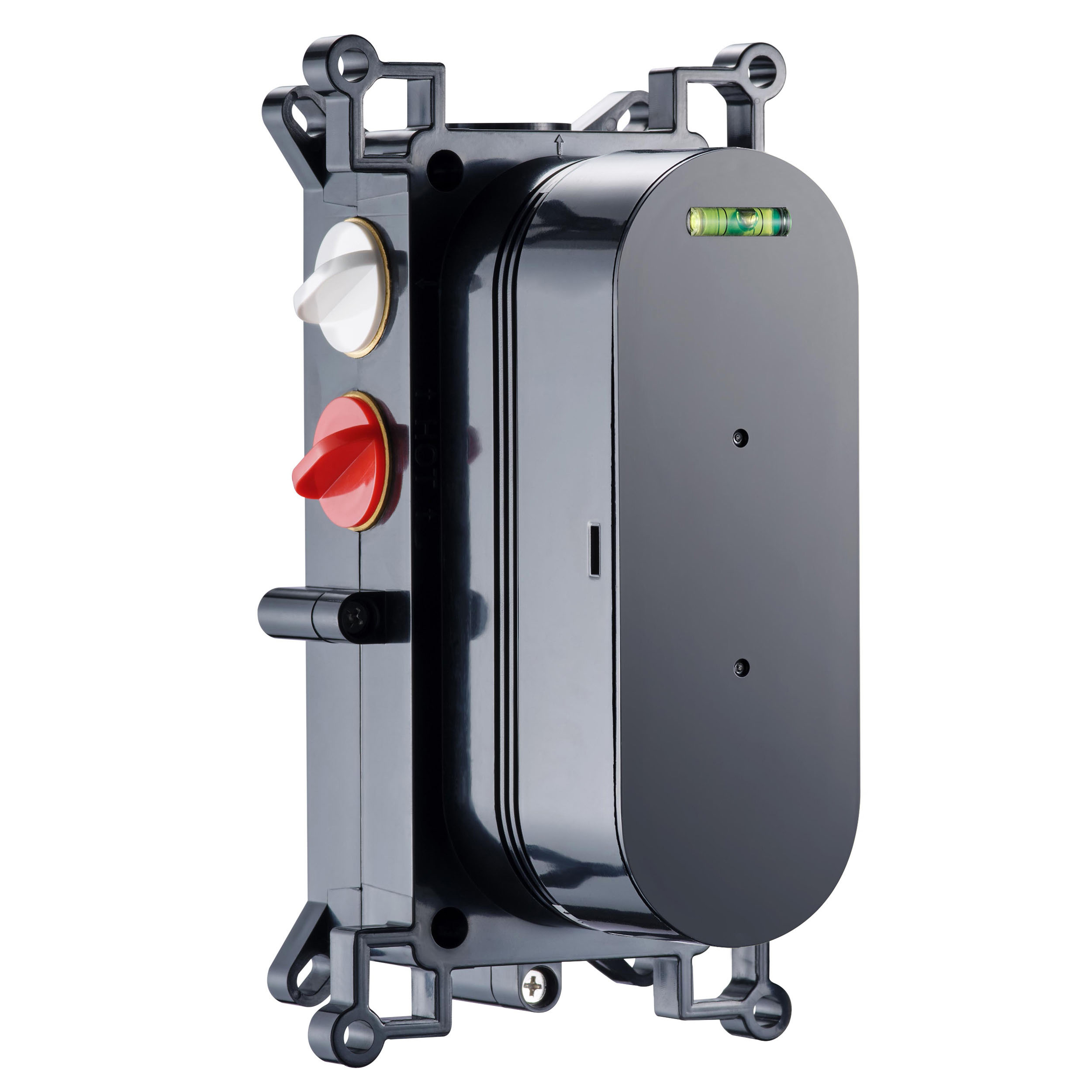 Core 2 Outlet Portrait Concealed Thermostatic Valve, Fixed Head & Shower Rail Kit