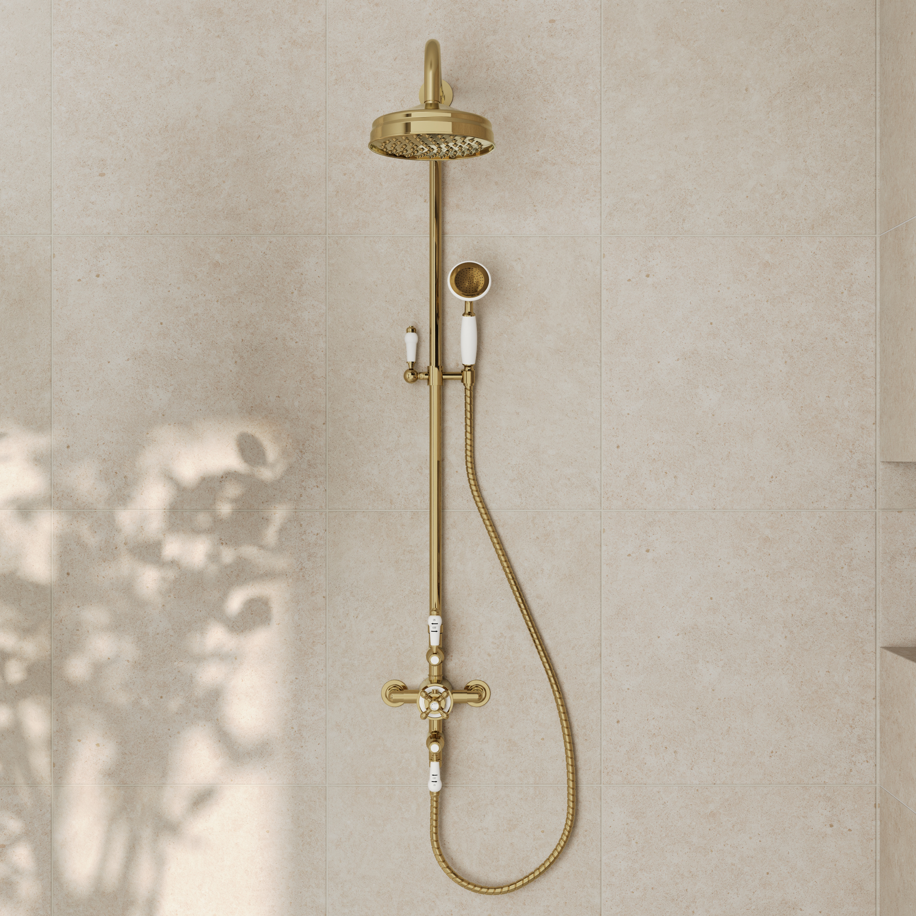 Butler & Rose Eliza Traditional 2 Outlet Exposed Shower Kit