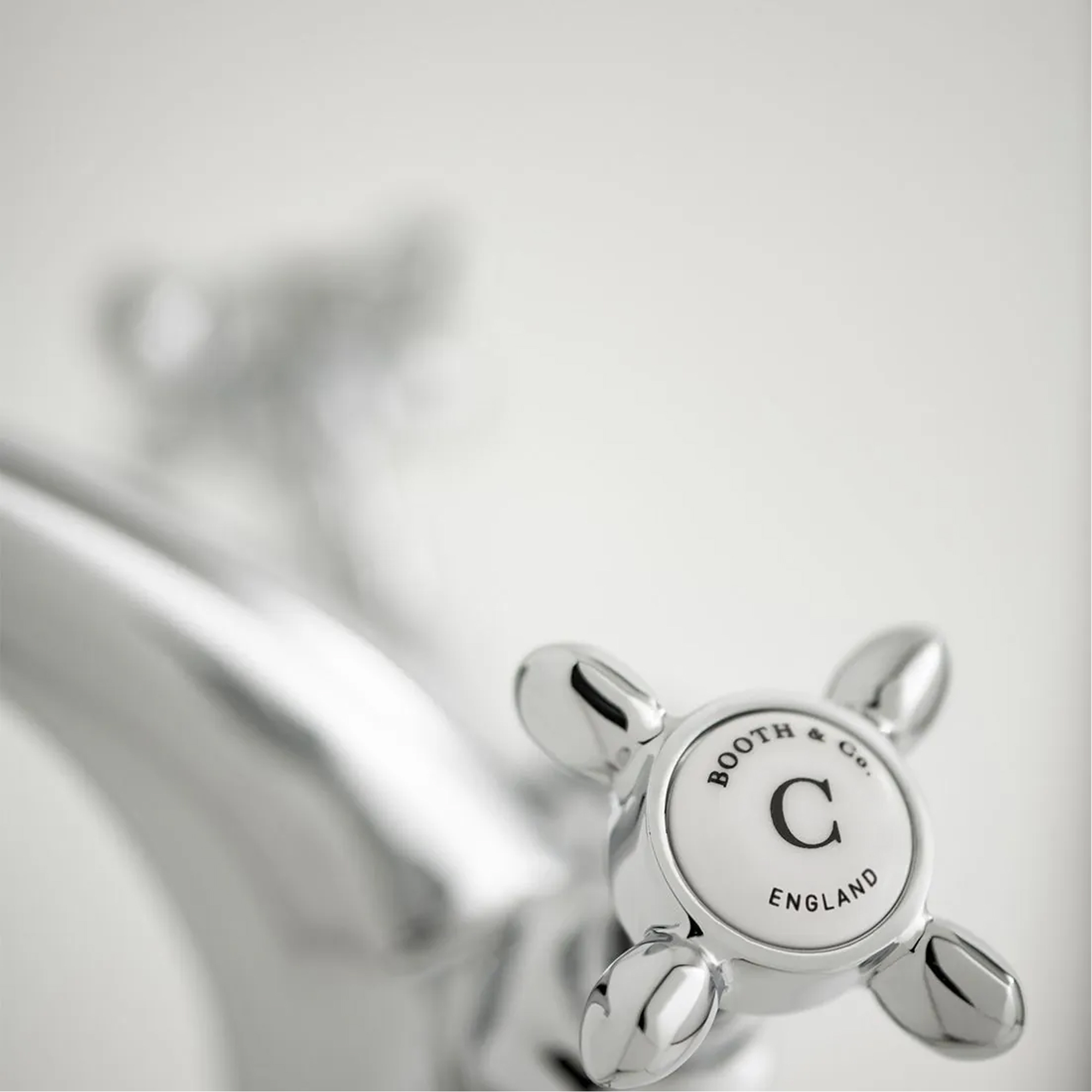 Booth & Co Axbridge Traditional Crosshead Mono Basin Mixer Tap with Optional Waste
