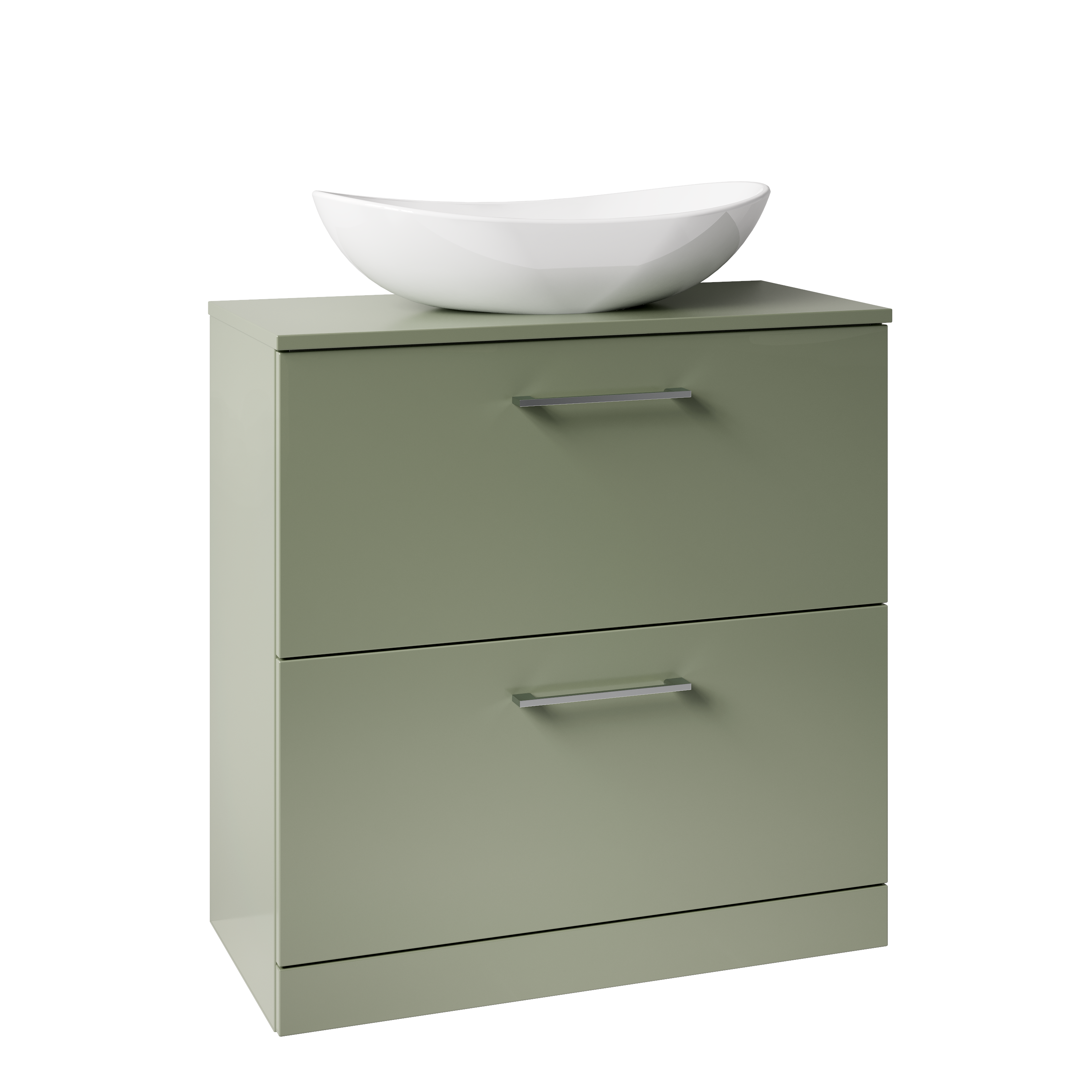 Erin 800mm Floorstanding 2 Drawer Vanity Unit & Countertop