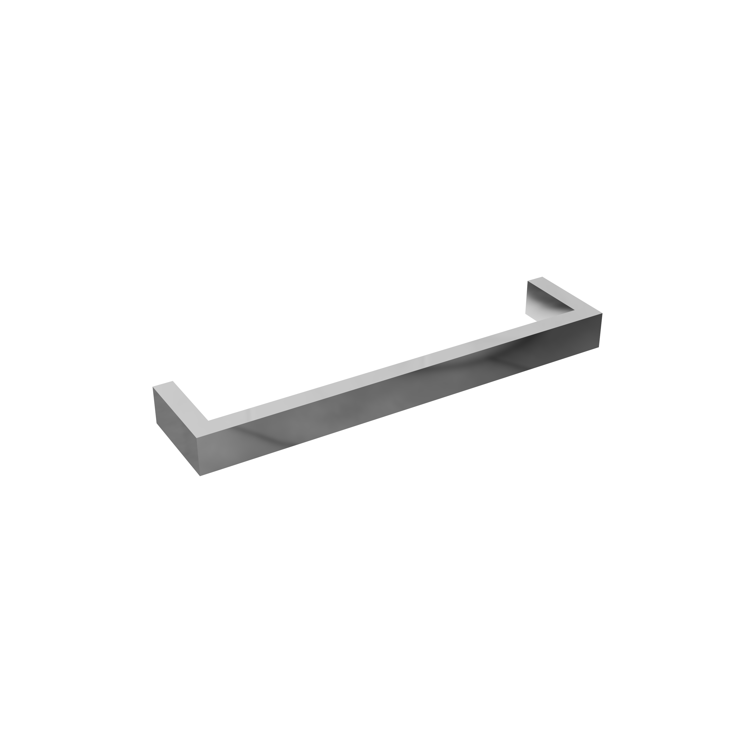 Toasty Flare Polished Stainless Steel Electric Heated Towel Rail