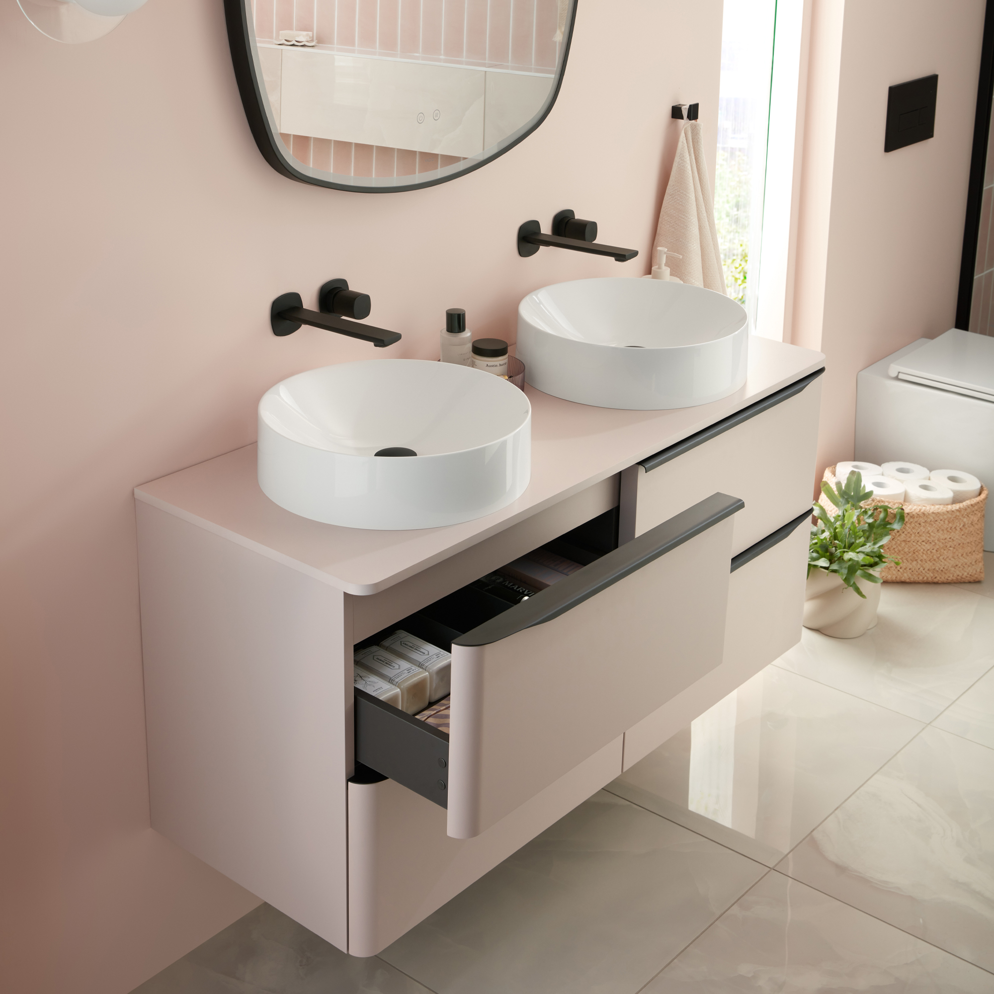 Vado Cameo 400mm Round Countertop Basin