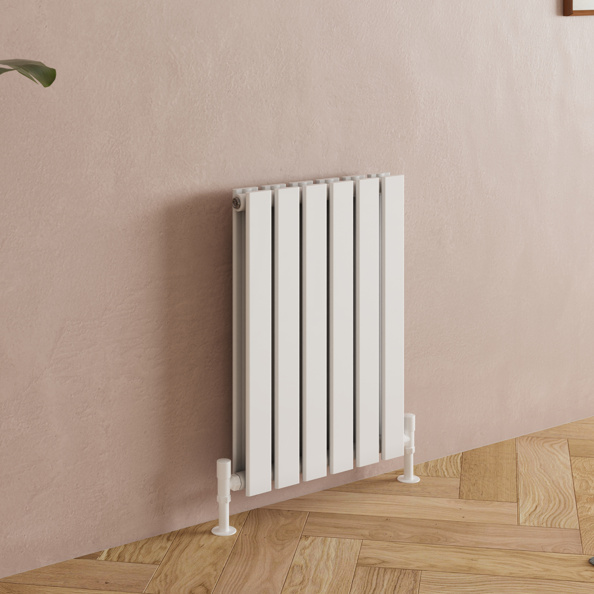 Toasty Radiance White Flat Panel Horizontal Radiator