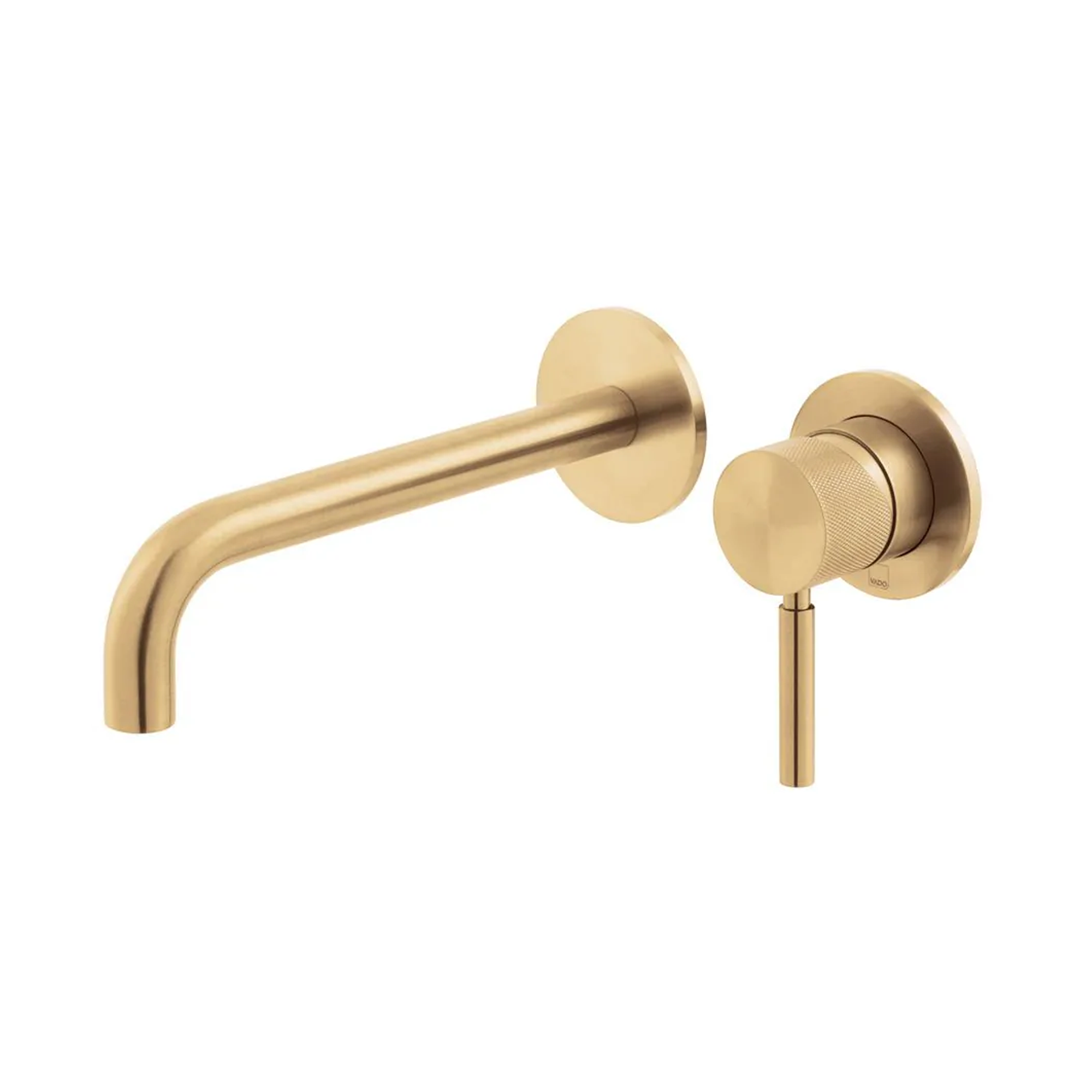 Vado Individual Origins Slimline 2 Hole Wall Mounted Basin Mixer Tap with Knurled Handle