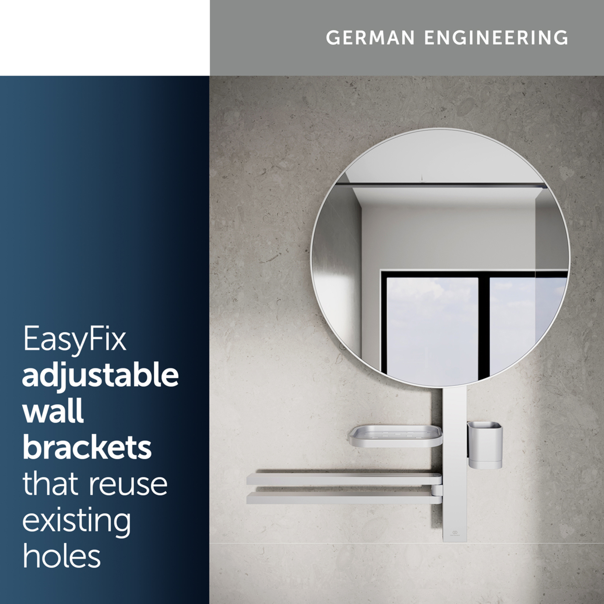 Ideal Standard Alu+ 500mm Mirror & Beauty Bar