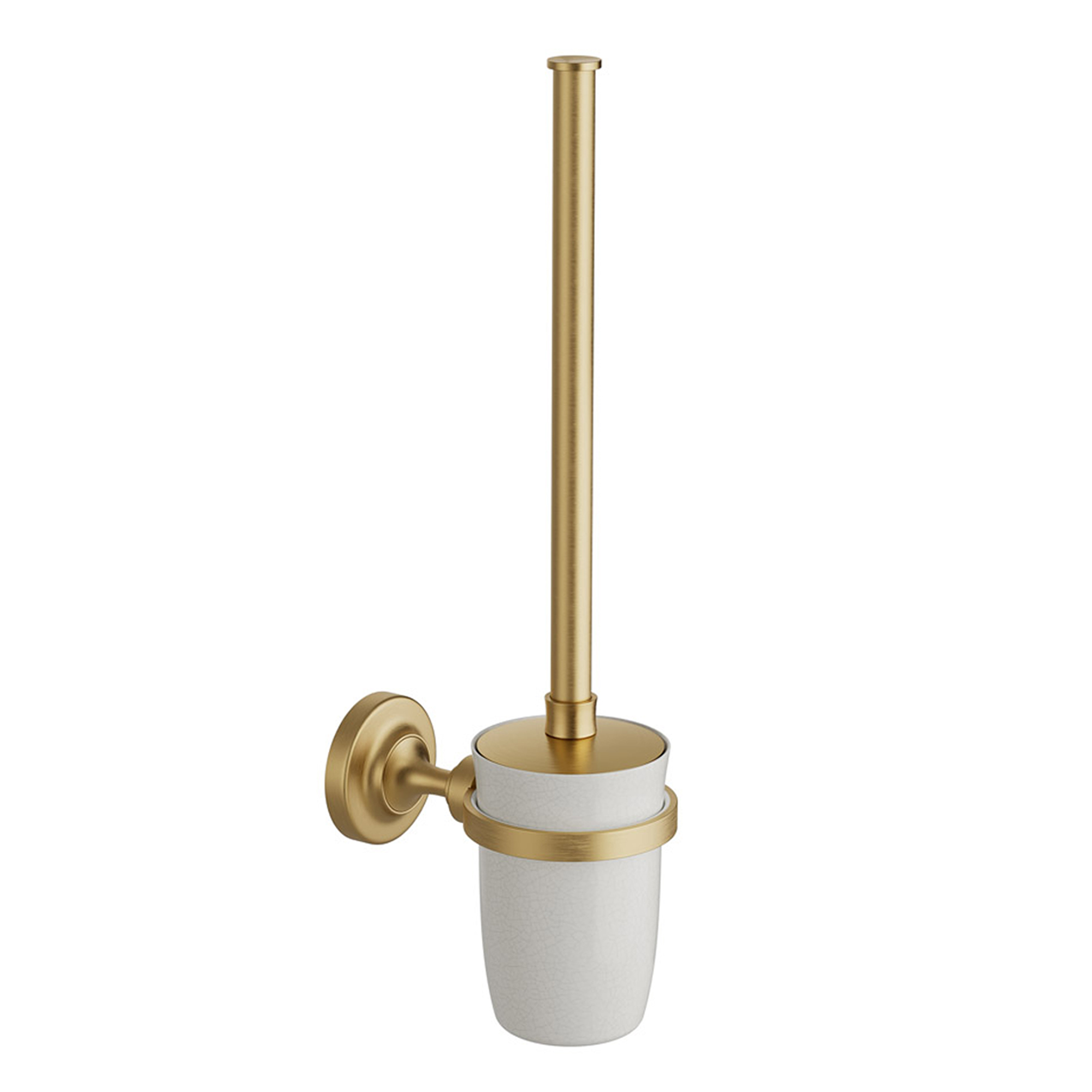 Booth & Co Axbridge Toilet Brush & Ceramic Holder