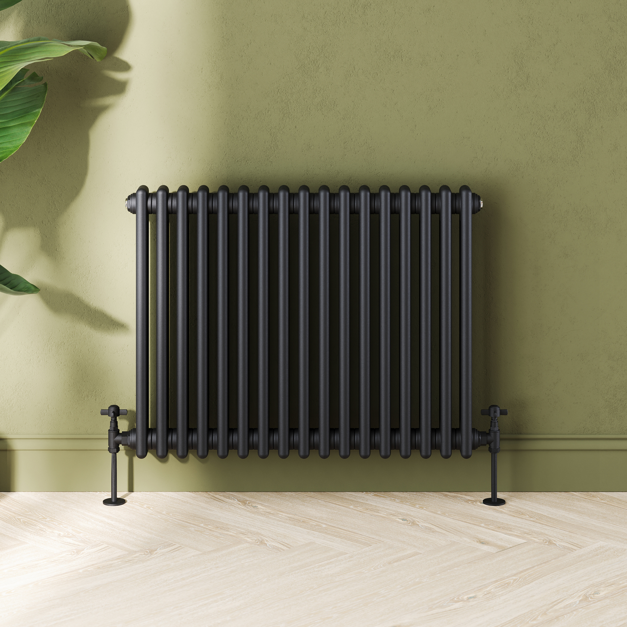 Toasty Ardleigh Matt Black Horizontal Column Radiator