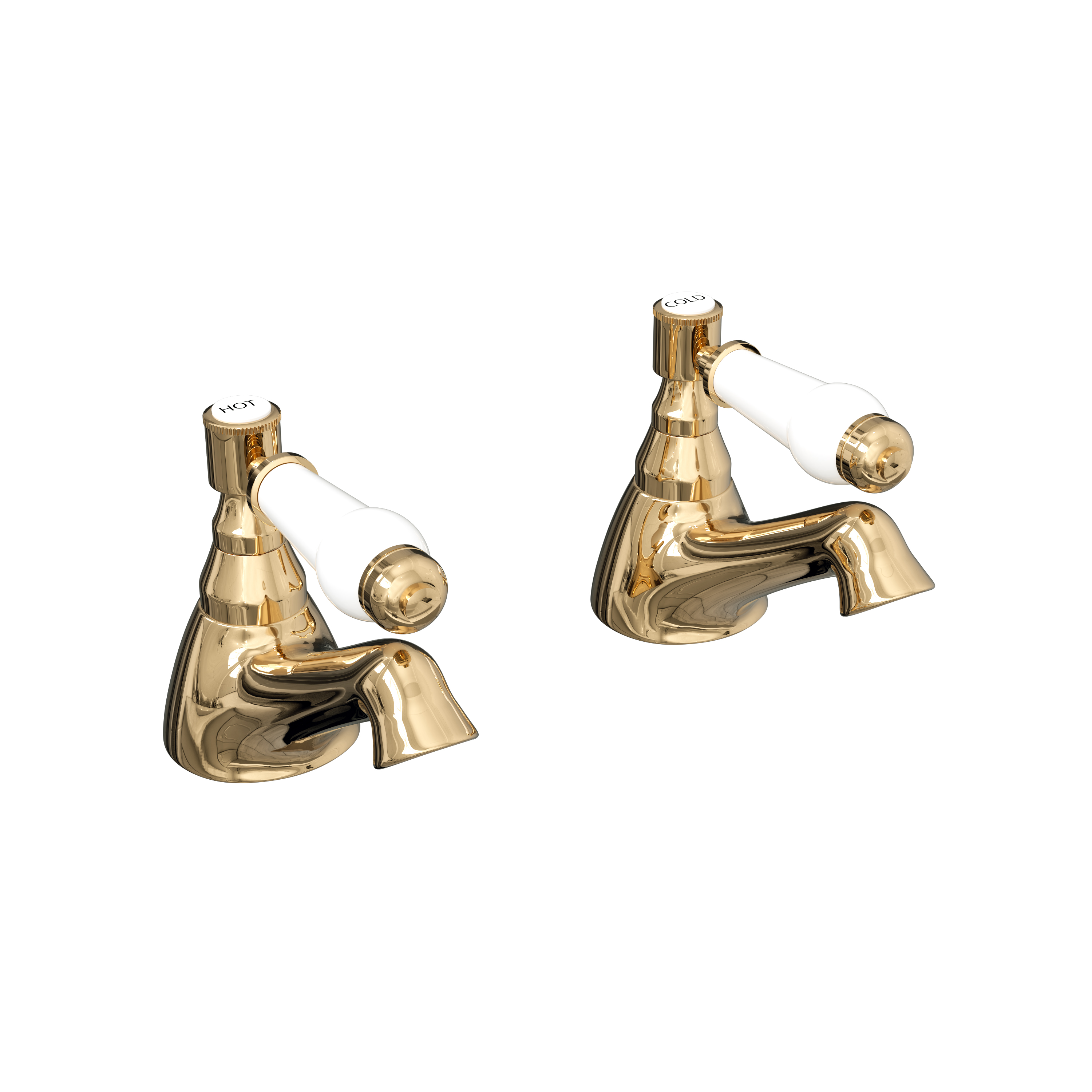 Butler & Rose Eliza Lever Bath Pillar Taps