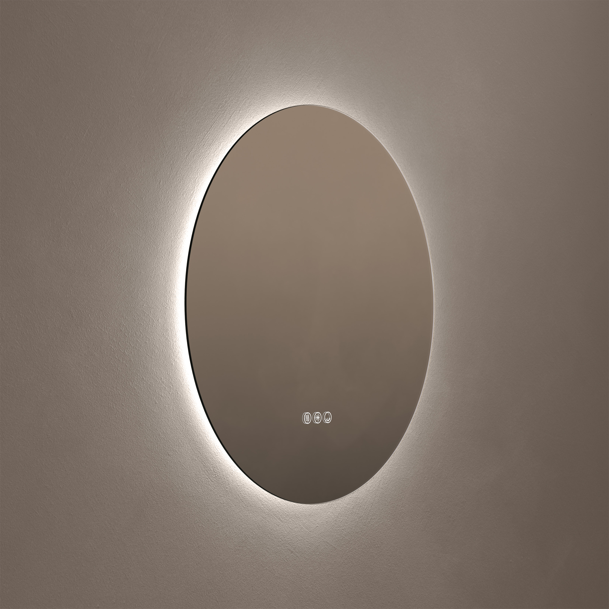 Origins Living Claris Round LED Illuminated Mirror with Demister Pad & Colour Change Lights