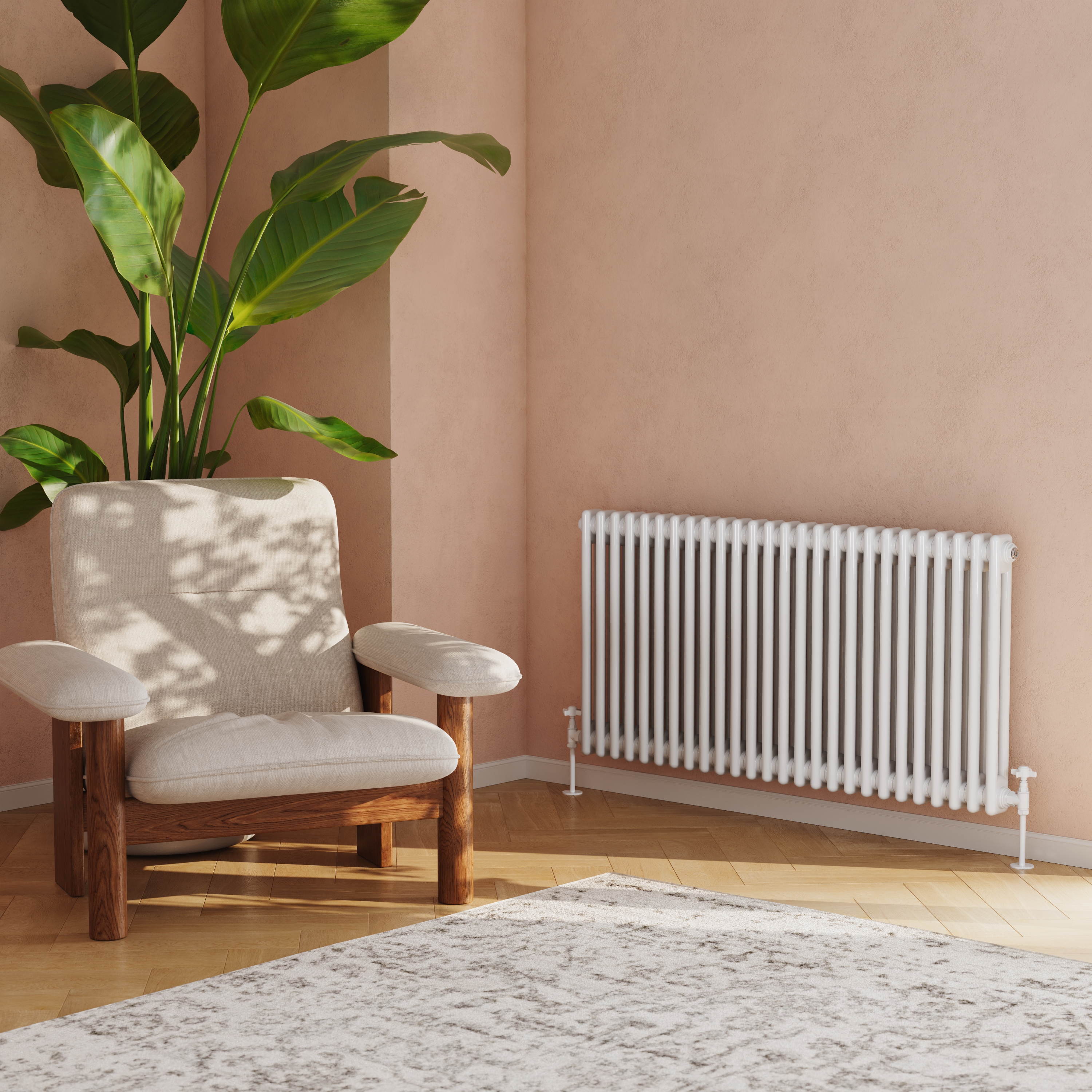 Toasty Ardleigh White Horizontal Column Radiator