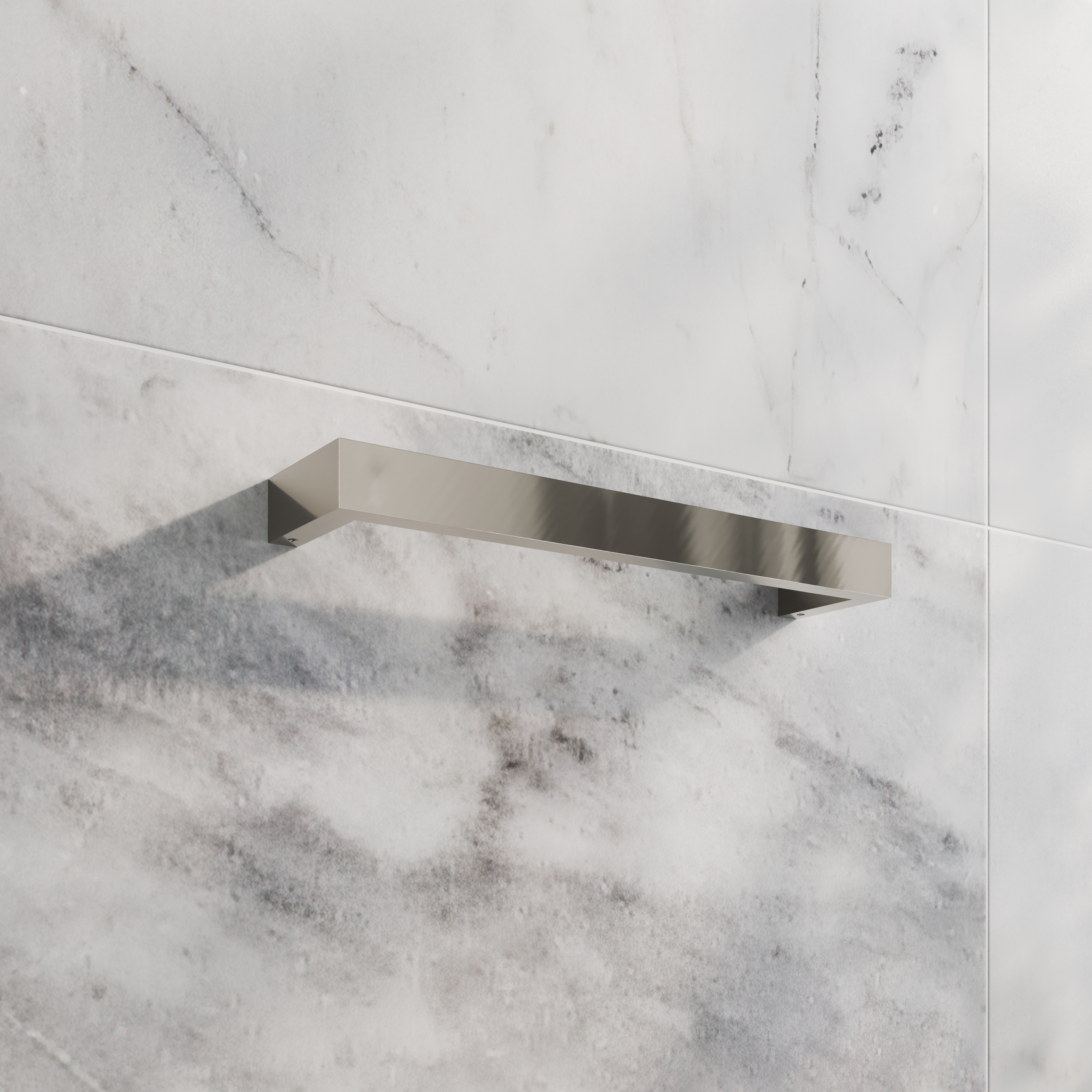 Toasty Flare Polished Stainless Steel Electric Heated Towel Rail