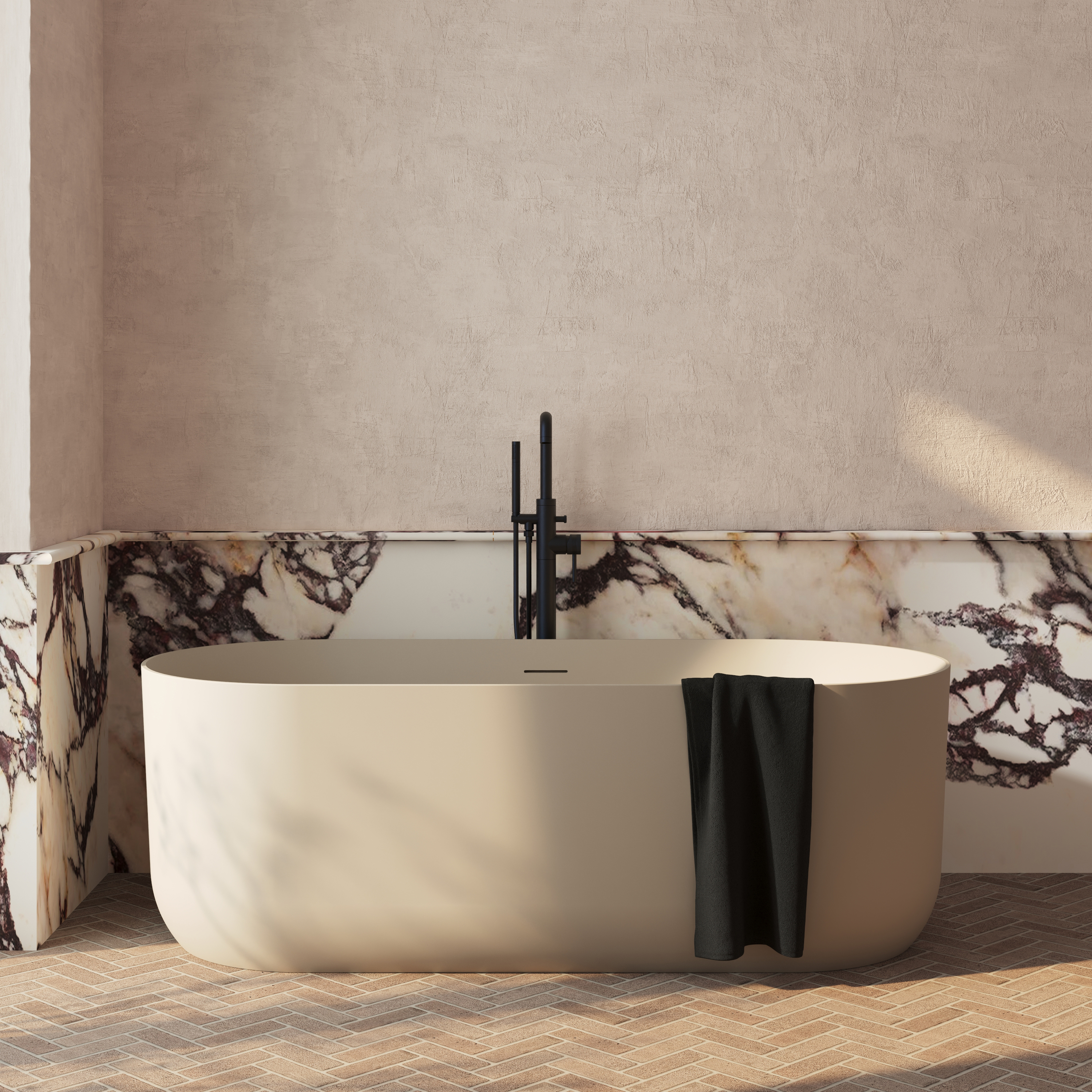 Dune Oval Freestanding Acrylic Bath 1700 - x 750mm