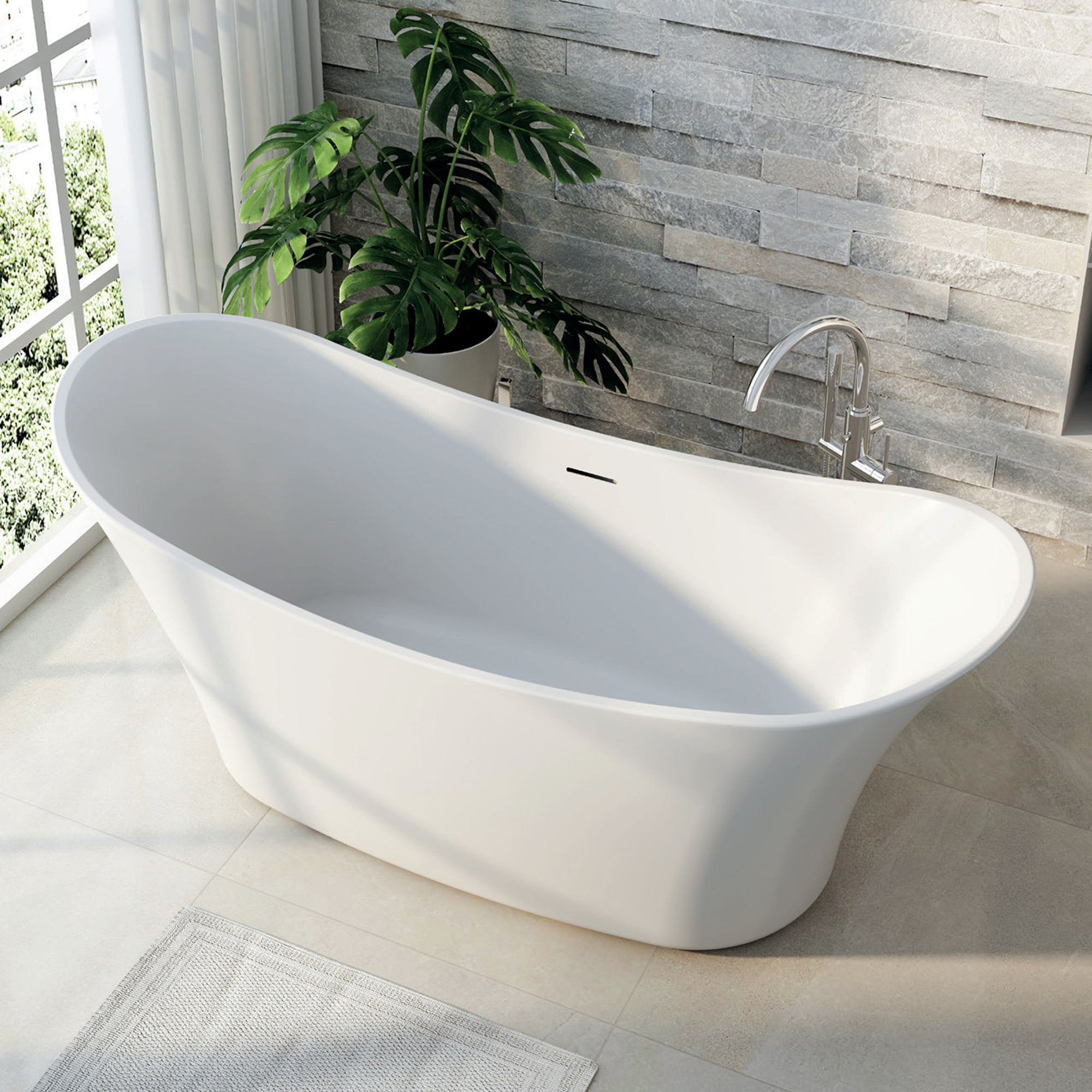 Vincent Alexander Carisbrooke Freestanding Bath - 1700 x 700mm