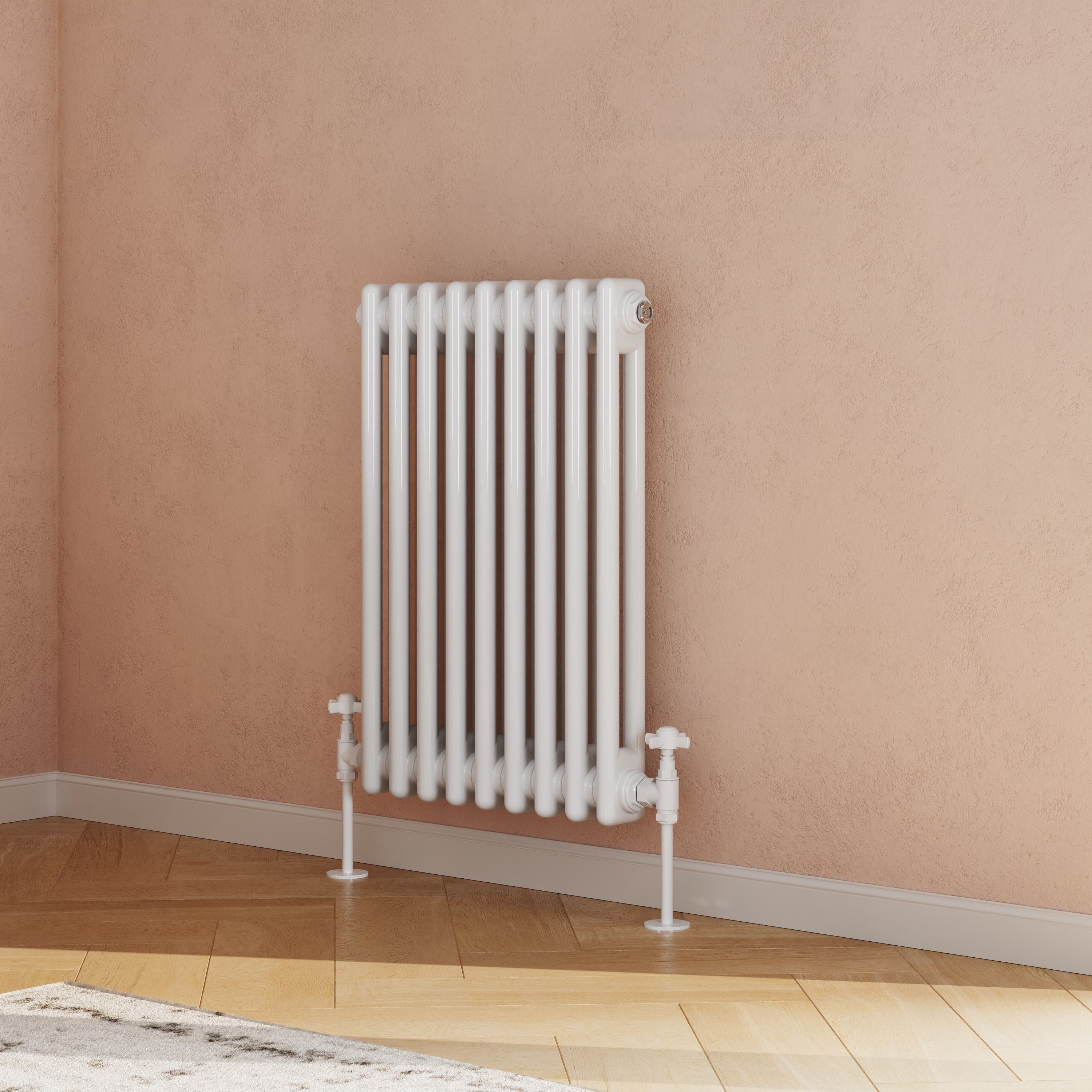 Toasty Ardleigh White Horizontal Column Radiator
