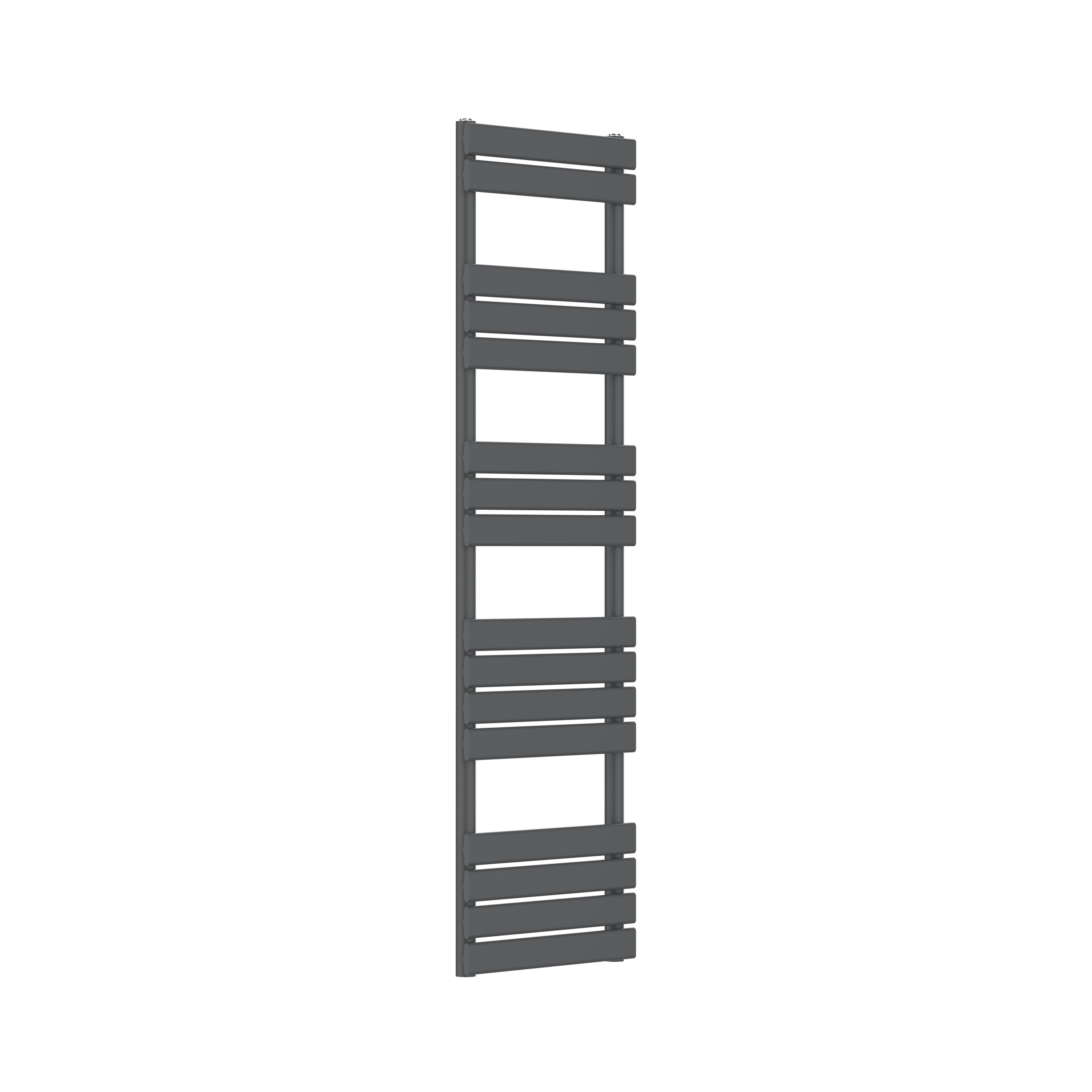 Brenton Avezzano Anthracite Flat Panel Heated Towel Rail - 1600 x 450mm