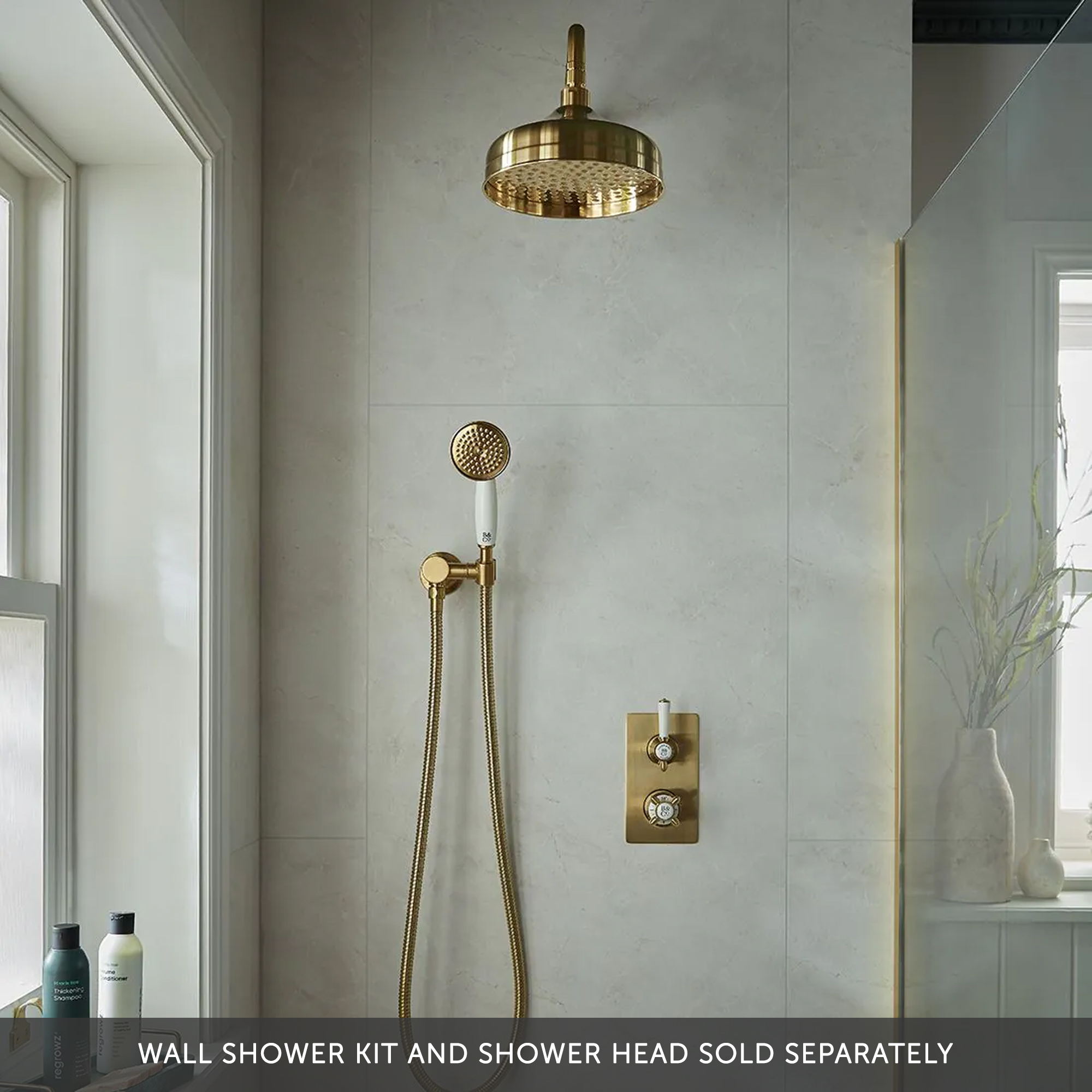 Booth & Co Axbridge Traditional 2 Outlet 2 Handle Concealed Thermostatic Shower Valve