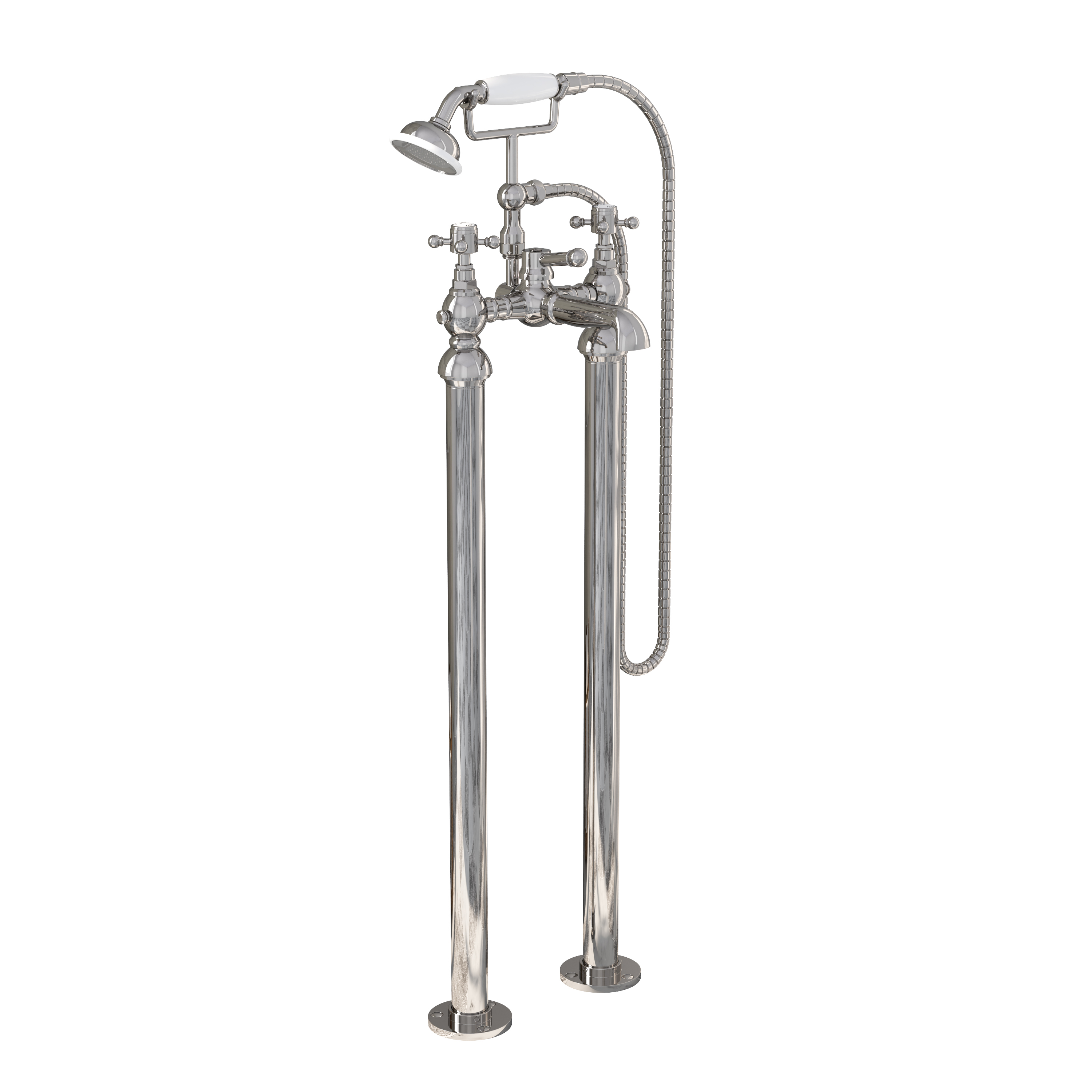 Butler & Rose Eliza Crosshead Freestanding Bath Shower Mixer Tap