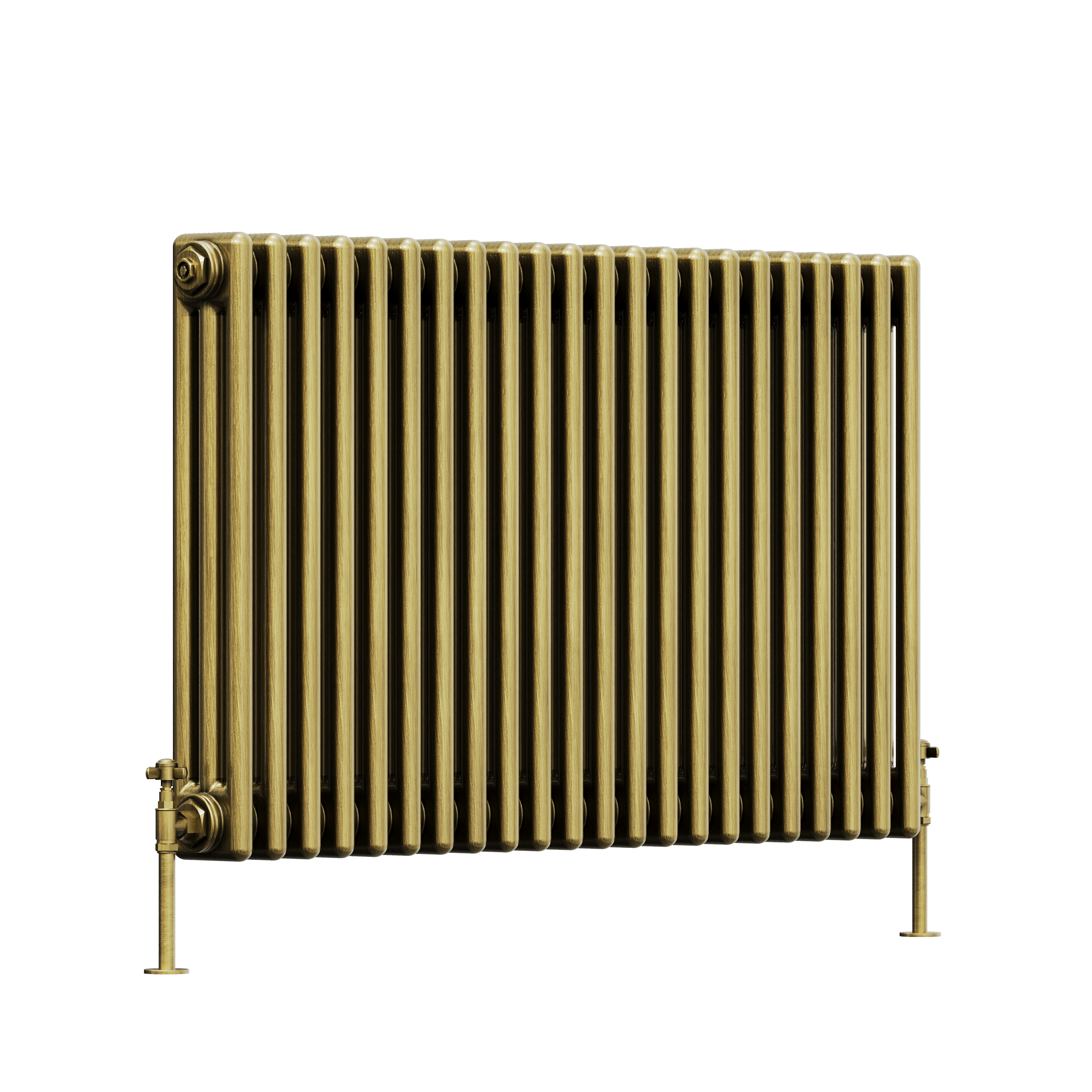 Toasty Ardleigh Antique Brass Horizontal Column Radiator