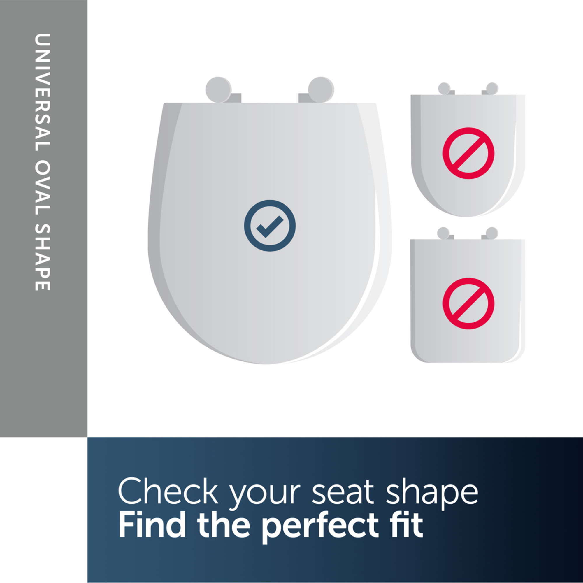Ideal Standard Universal Wrap Over Soft Close Toilet Seat