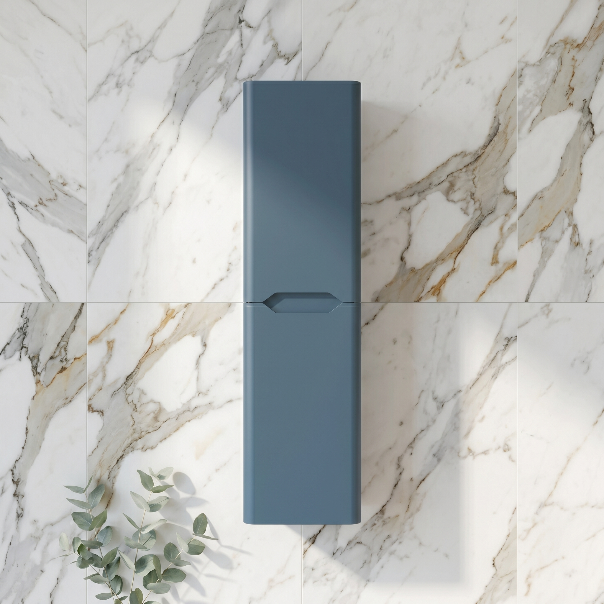 Ava 1400mm Wall Mounted Tall Storage Cabinet